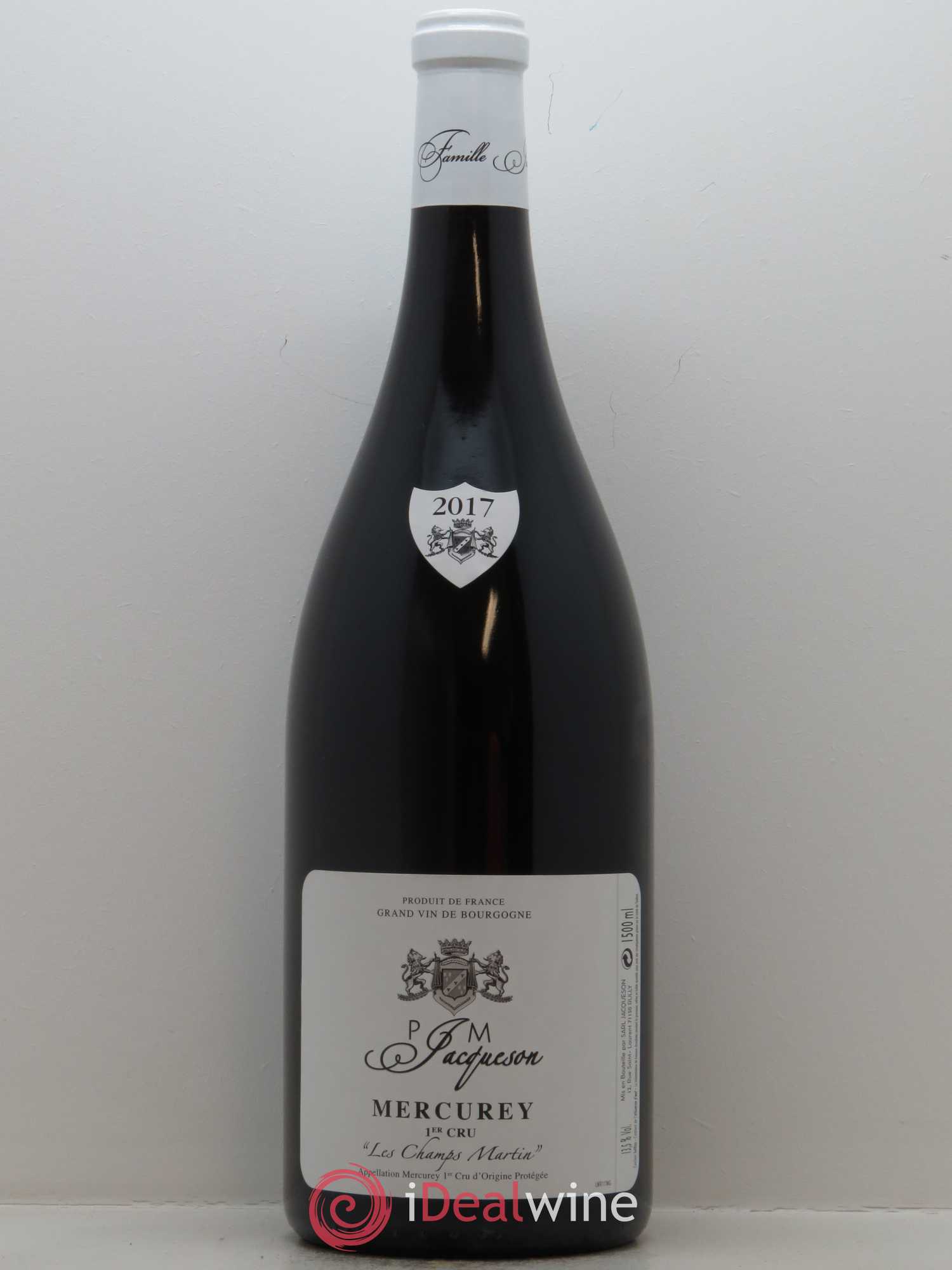Mercurey 1er Cru Les Champs Martin Paul & Marie Jacqueson 2017 - Lotto di 1 magnum - 0