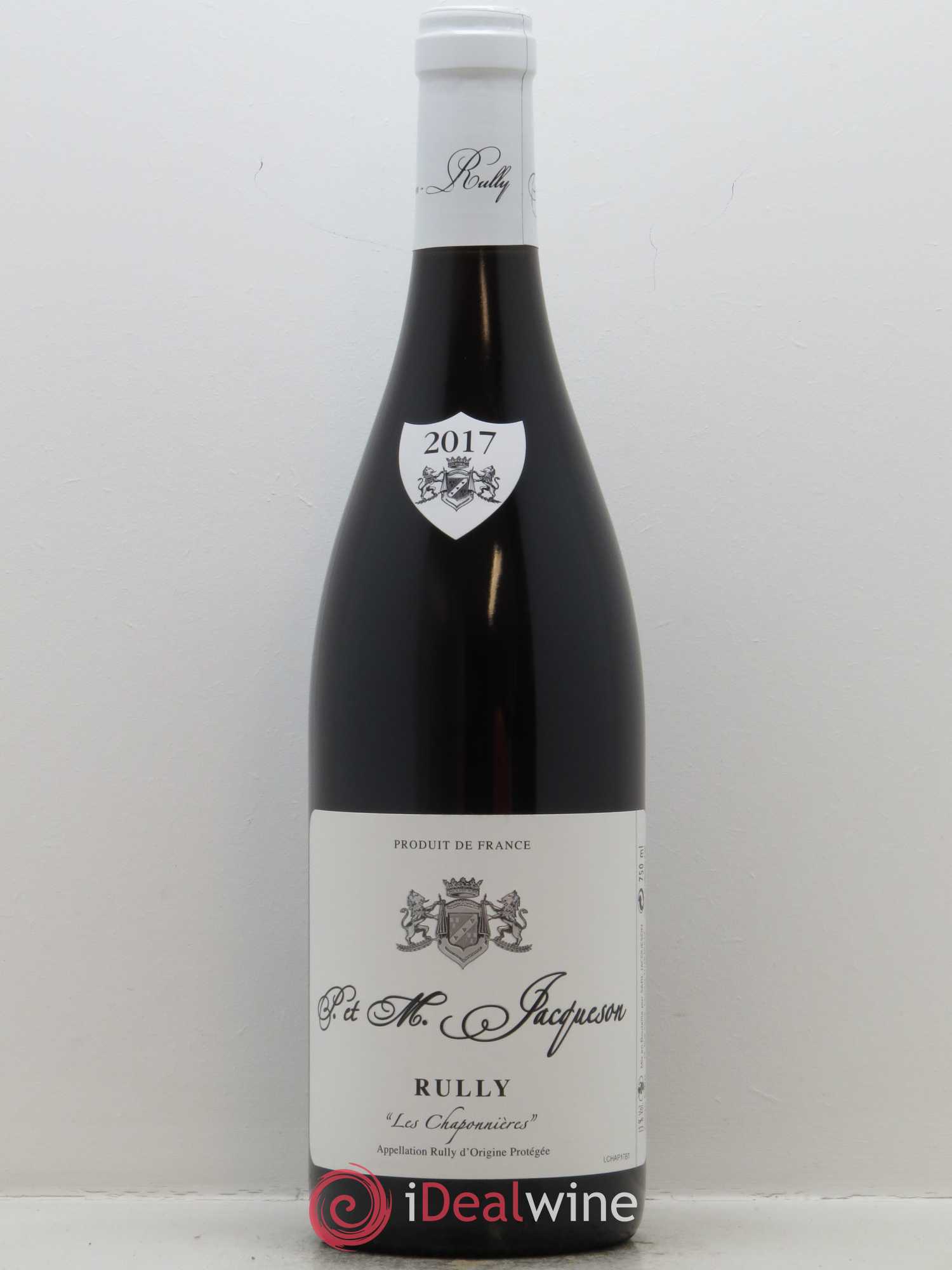 Rully Les Chaponnières Paul & Marie Jacqueson 2017 - Lot de 1 bouteille - 0