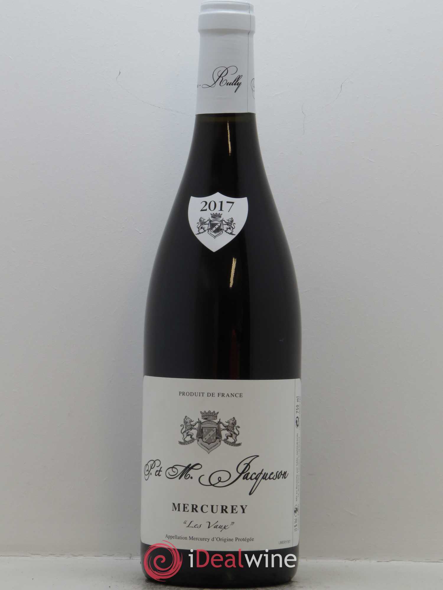 Mercurey Les Vaux Paul & Marie Jacqueson 2017 - Lot de 1 bouteille - 0