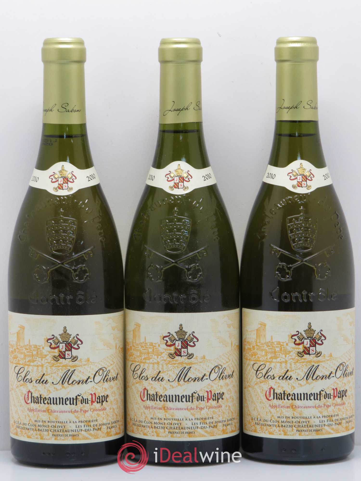Châteauneuf-du-Pape Clos Mont Olivet 2010 - Posten von 3 Flaschen - 0