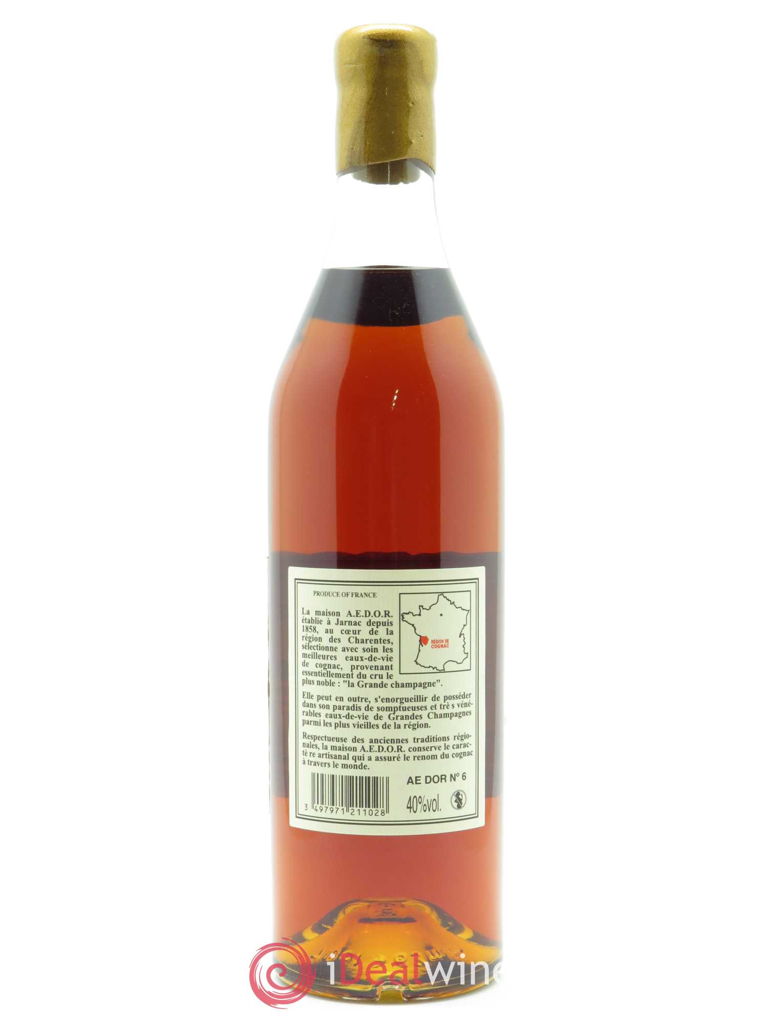 Cognac Vieille Reserve n°6 AE DOR (70cl) - Lot de 1 bouteille - 2