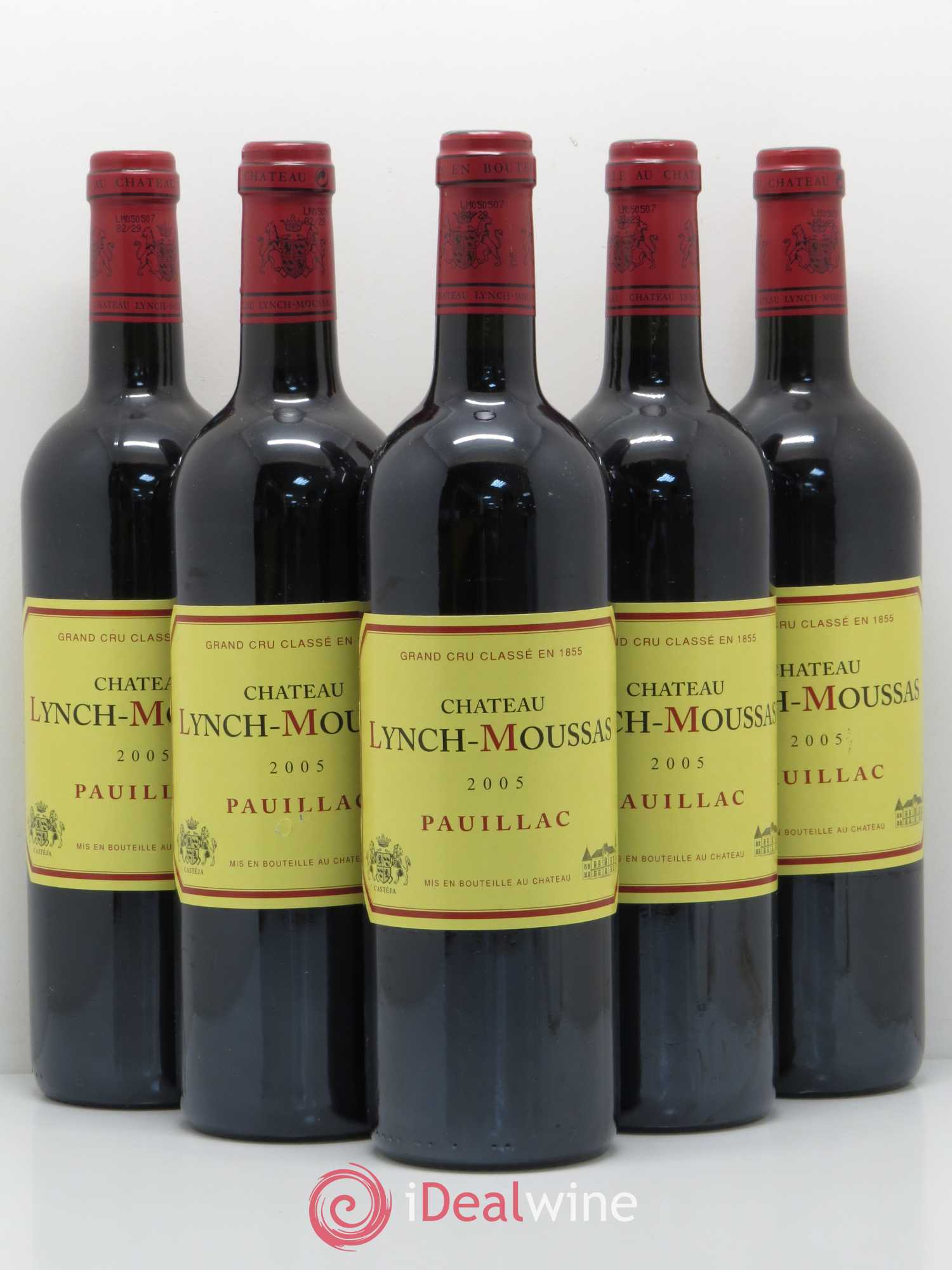 Château Lynch Moussas 5ème Grand Cru Classé 2005 - Lot de 5 bouteilles - 0