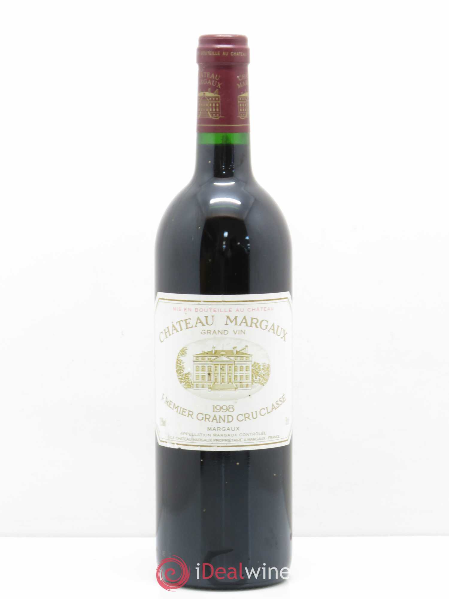 Château Margaux 1er Grand Cru Classé 1998 - Lot de 1 bouteille - 0