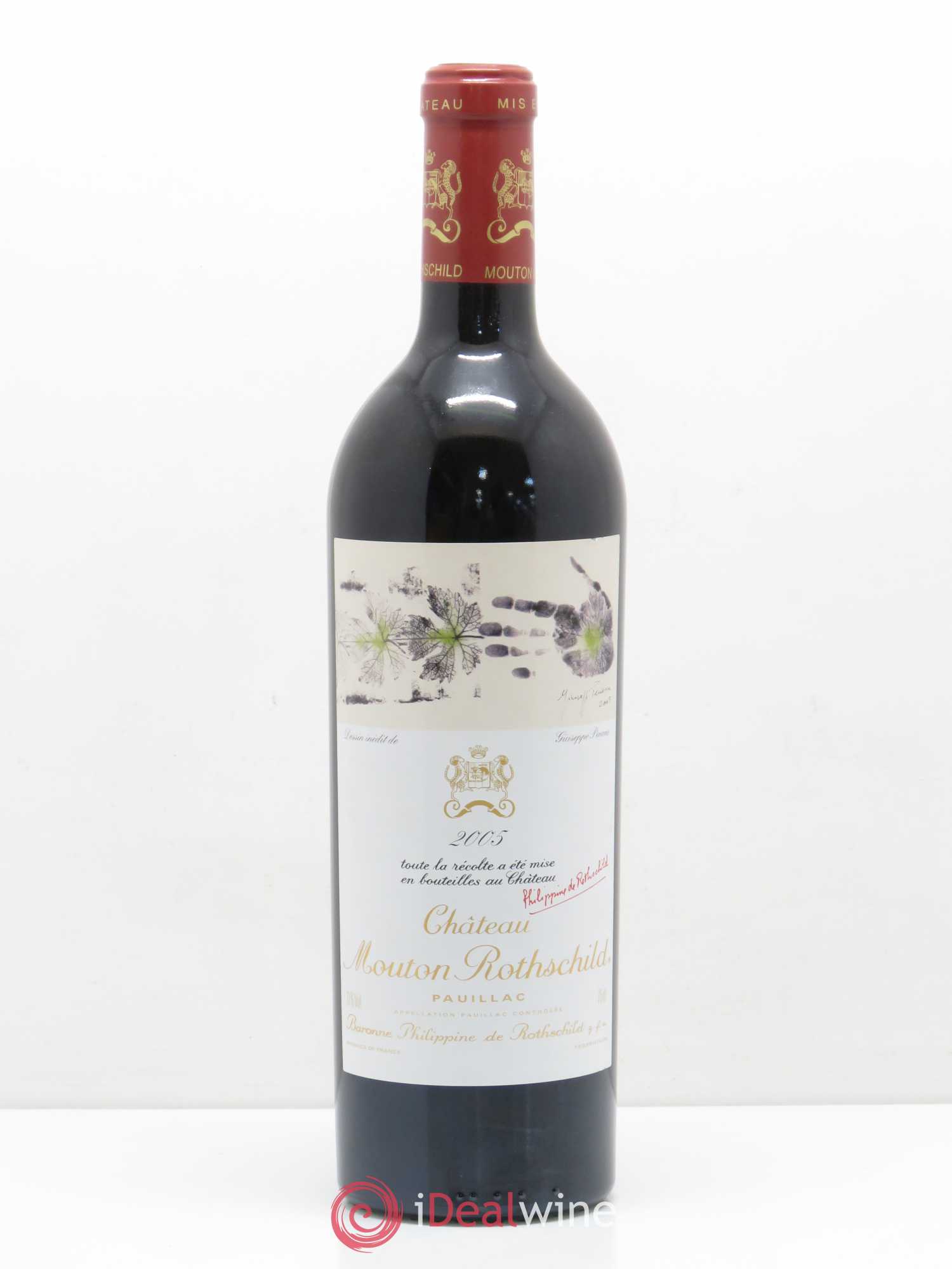 Château Mouton Rothschild 1er Grand Cru Classé 2005 - Lot de 1 bouteille - 0