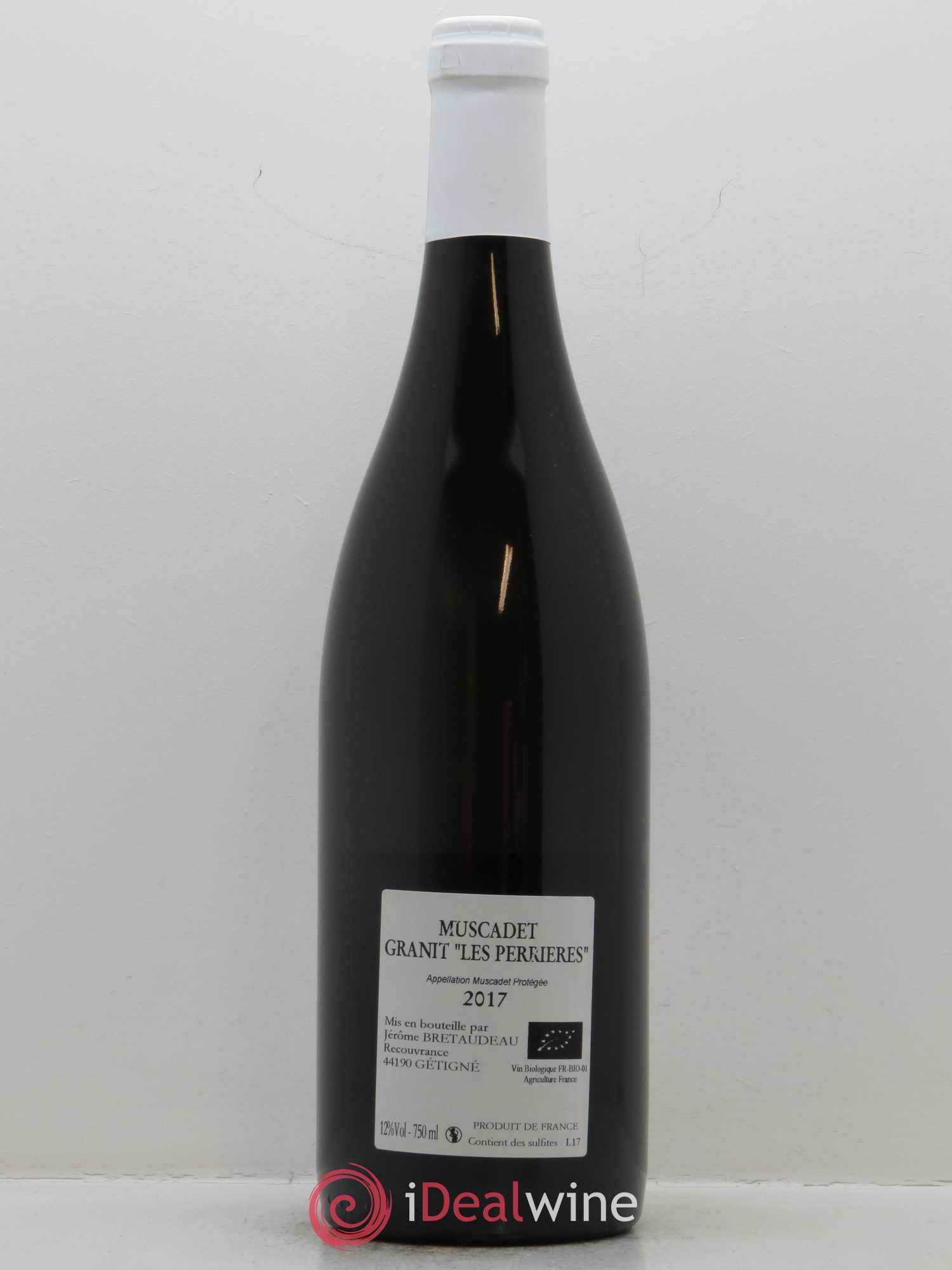Muscadet-Sèvre-et-Maine Granite Clos des Perrières Jérôme Bretaudeau - Domaine de Bellevue 2017 - Lot de 1 bouteille - 1