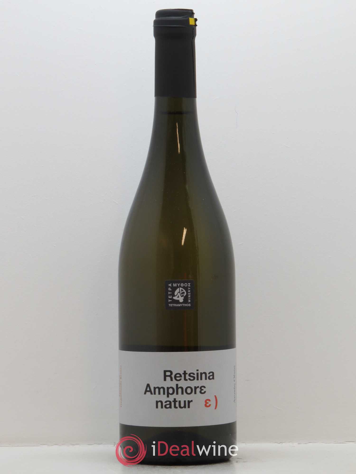 IGP Peloponèse Tetramythos Retsina Amphore Nature 2017 - Posten von 1 Flasche - 0