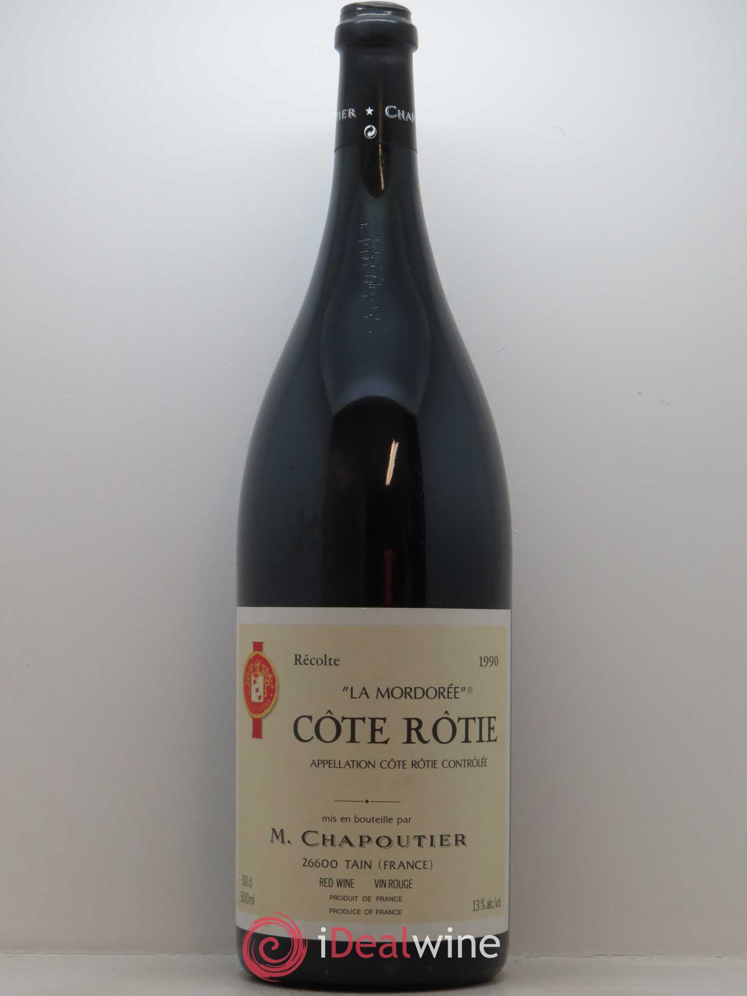 Côte-Rôtie La Mordorée Chapoutier 1990 - Lot de 1 double magnum - 0