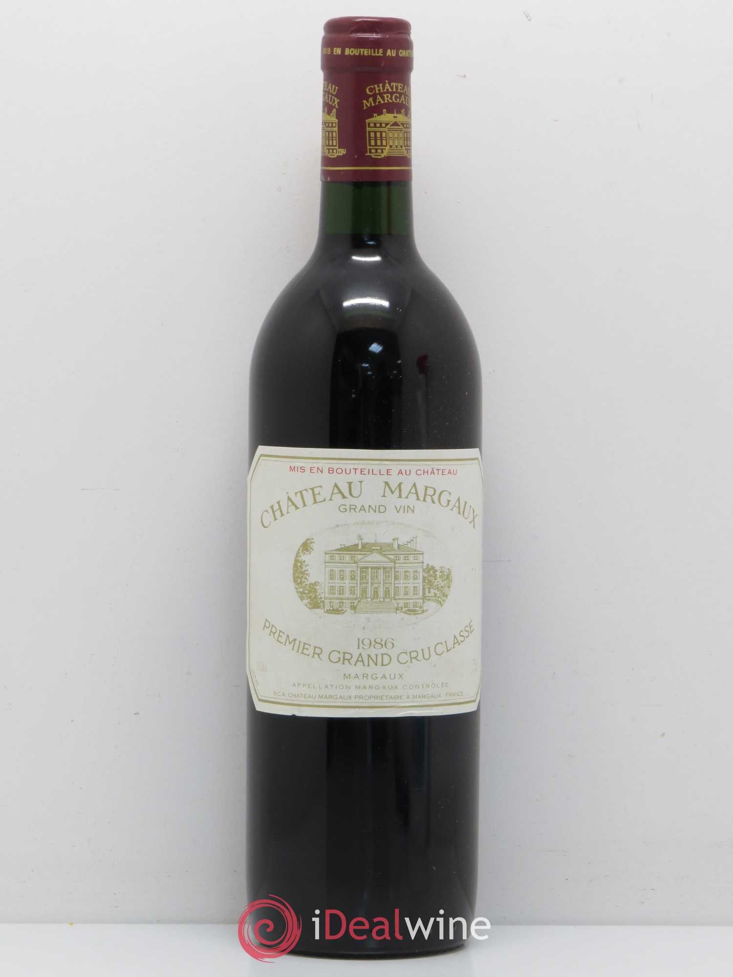 Château Margaux 1er Grand Cru Classé 1986 - Lot de 1 bouteille - 0
