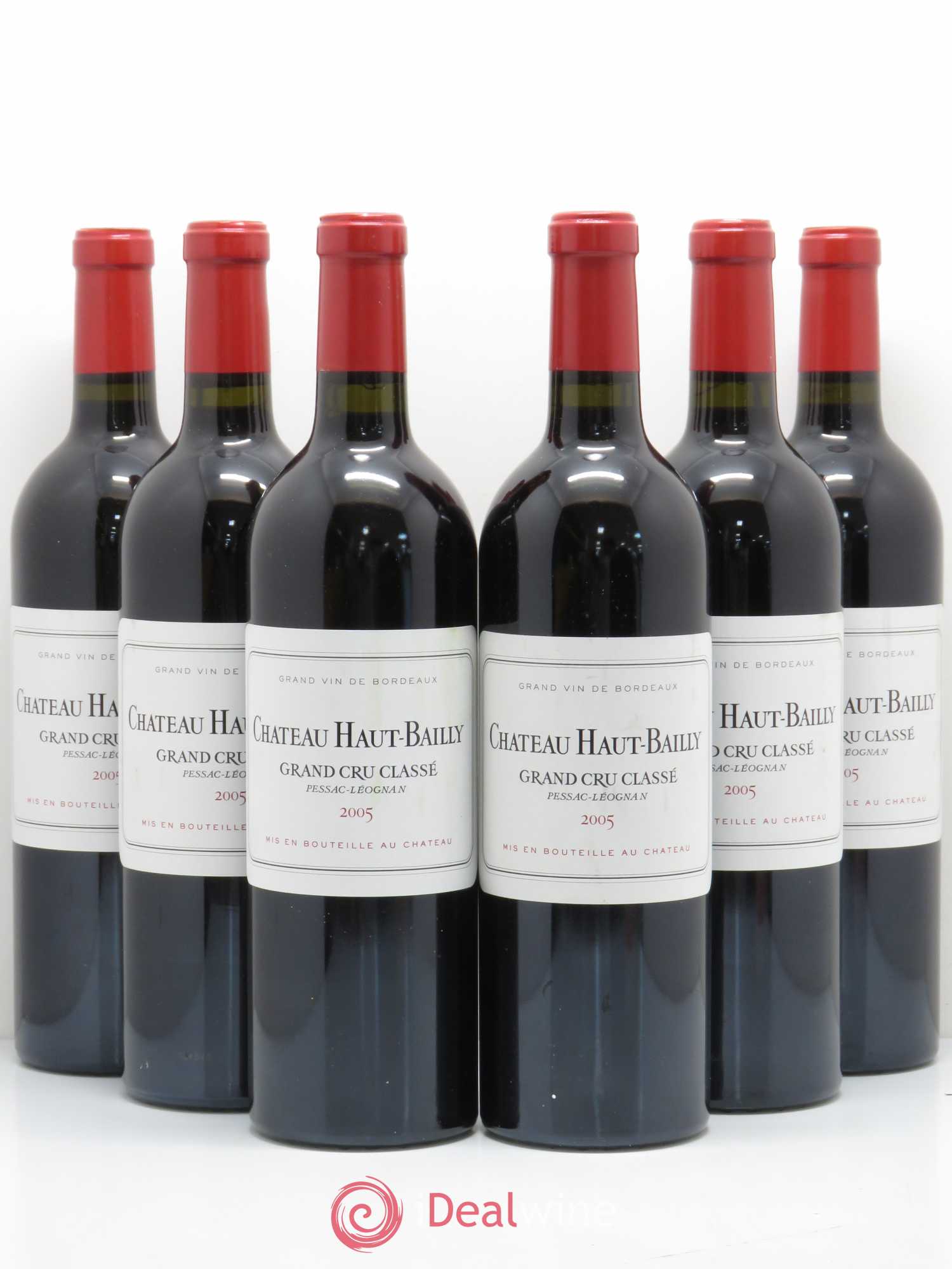 Château Haut-Bailly Cru Classé de Graves 2005 - Lot de 6 bouteilles - 0