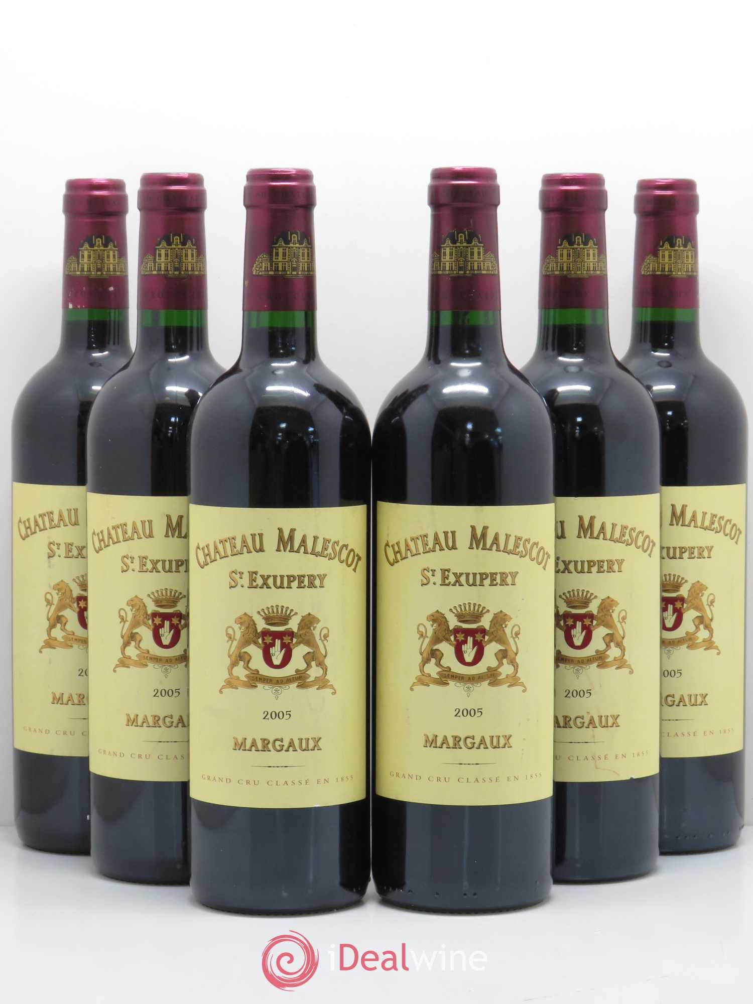 Château Malescot Saint-Exupéry 3ème Grand Cru Classé 2005 - Lot de 6 bouteilles - 0