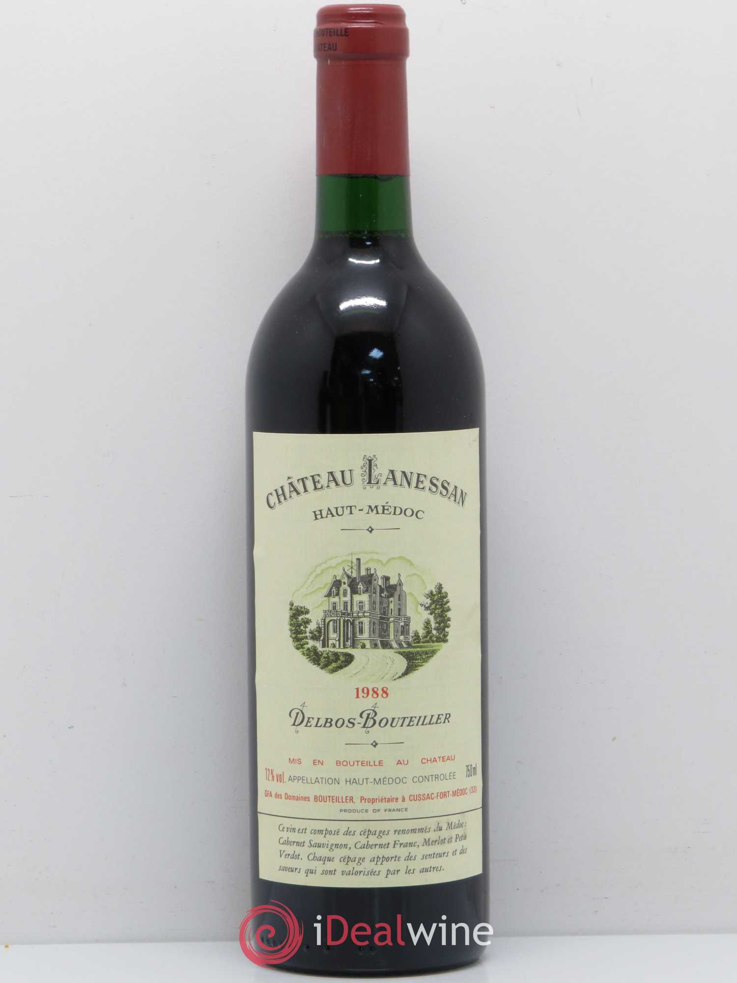 Château Lanessan Cru Bourgeois 1988 - Lot de 1 bouteille - 0