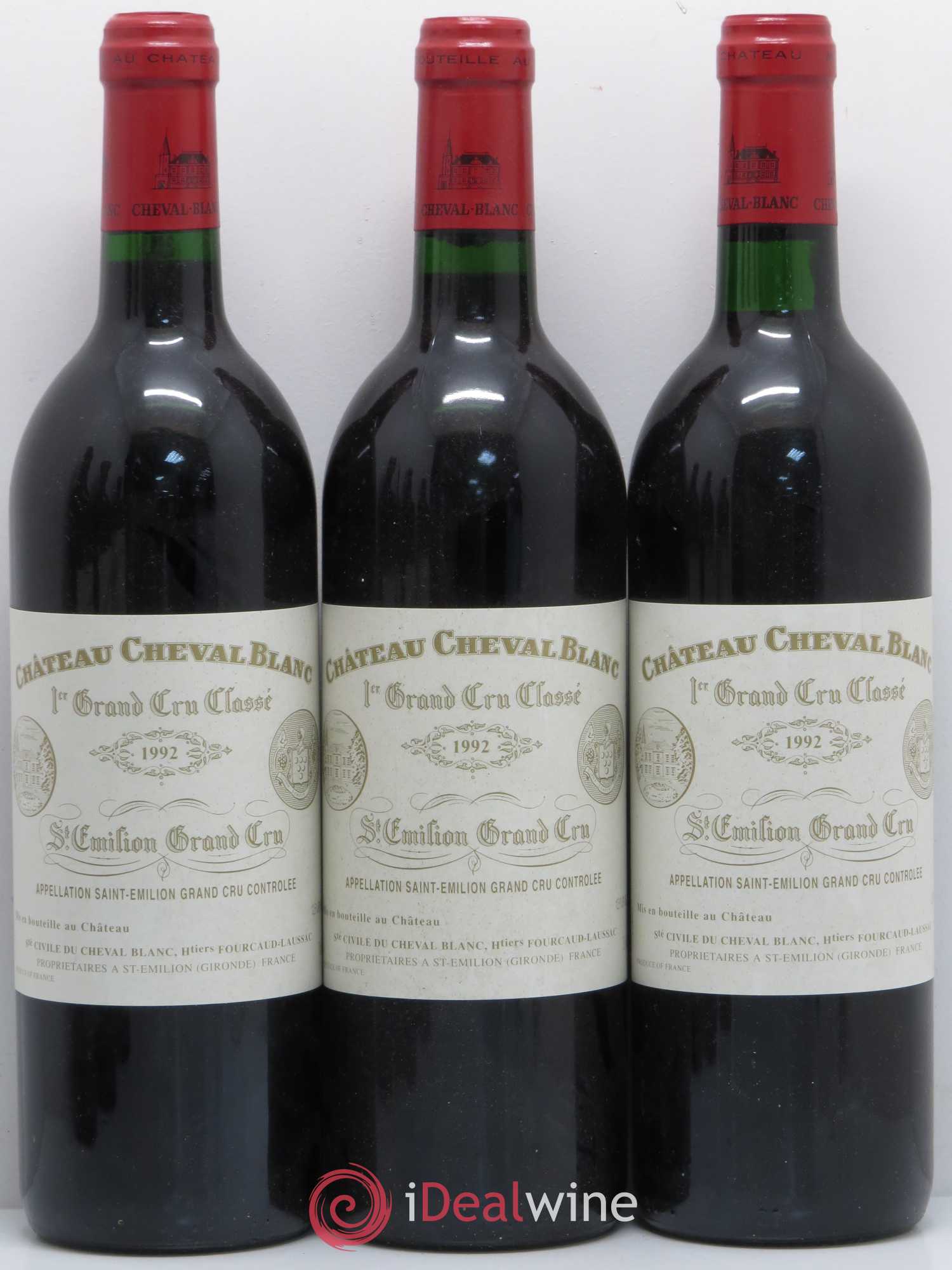 Château Cheval Blanc 1er Grand Cru Classé A 1992 - Lot de 6 bouteilles - 1