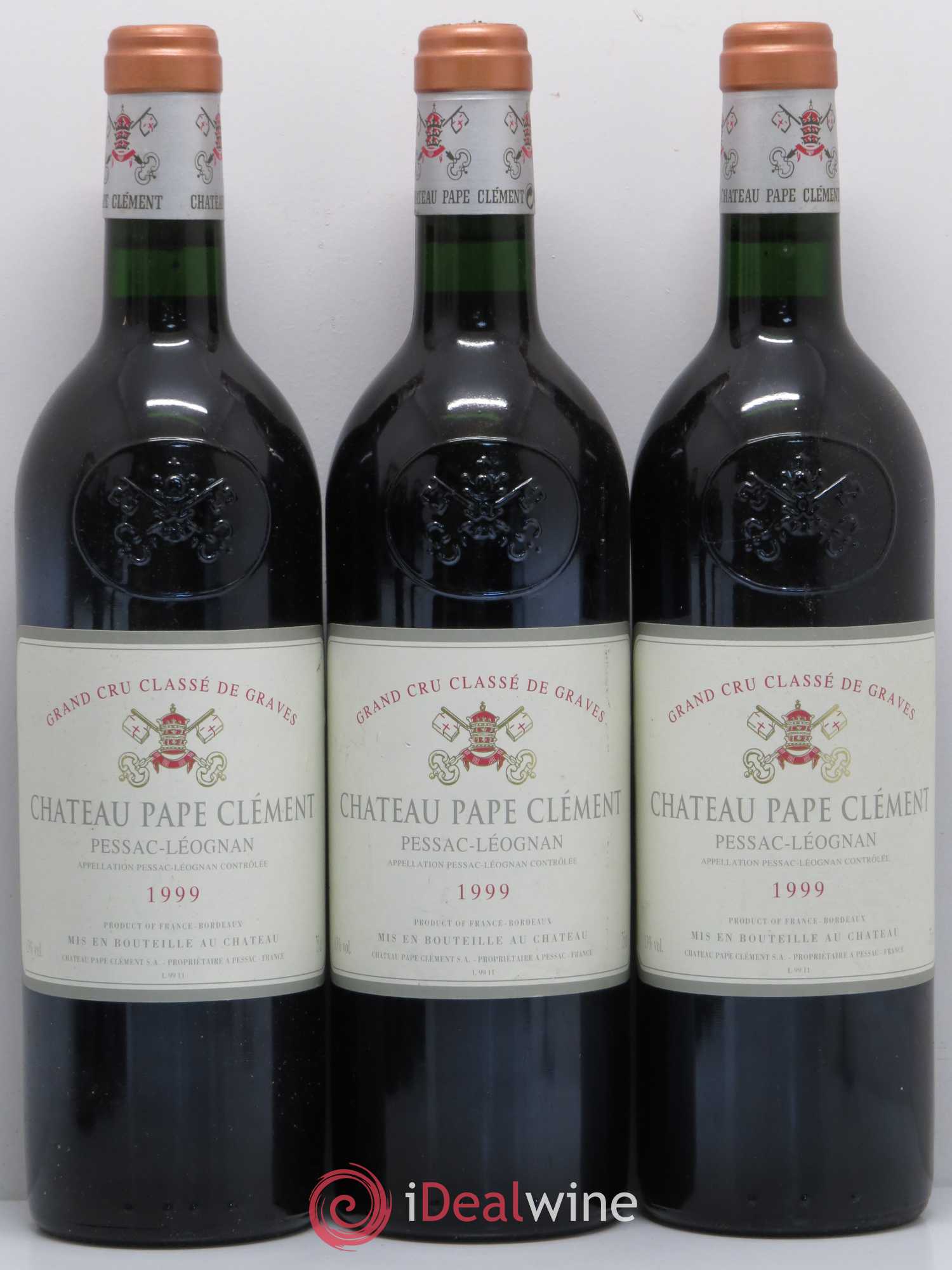 Château Pape Clément Cru Classé de Graves 1999 - Lot de 6 bouteilles - 1