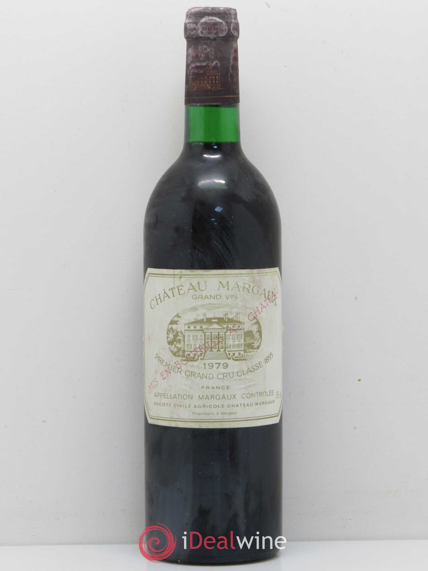 Château Margaux 1er Grand Cru Classé 1979 - Lot de 1 bouteille - 0