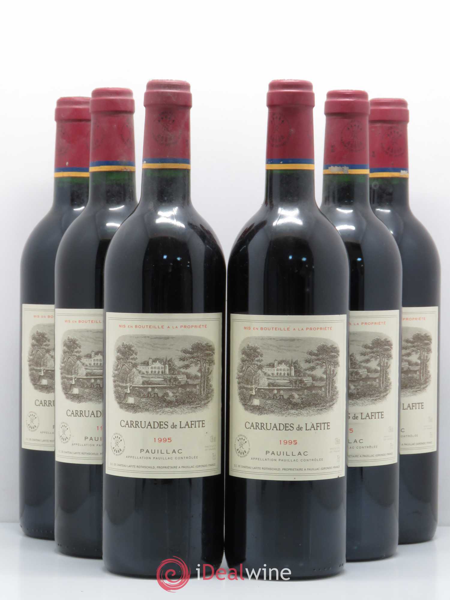 Carruades de Lafite Rothschild Second Vin 1995 - Lot de 6 bouteilles - 0