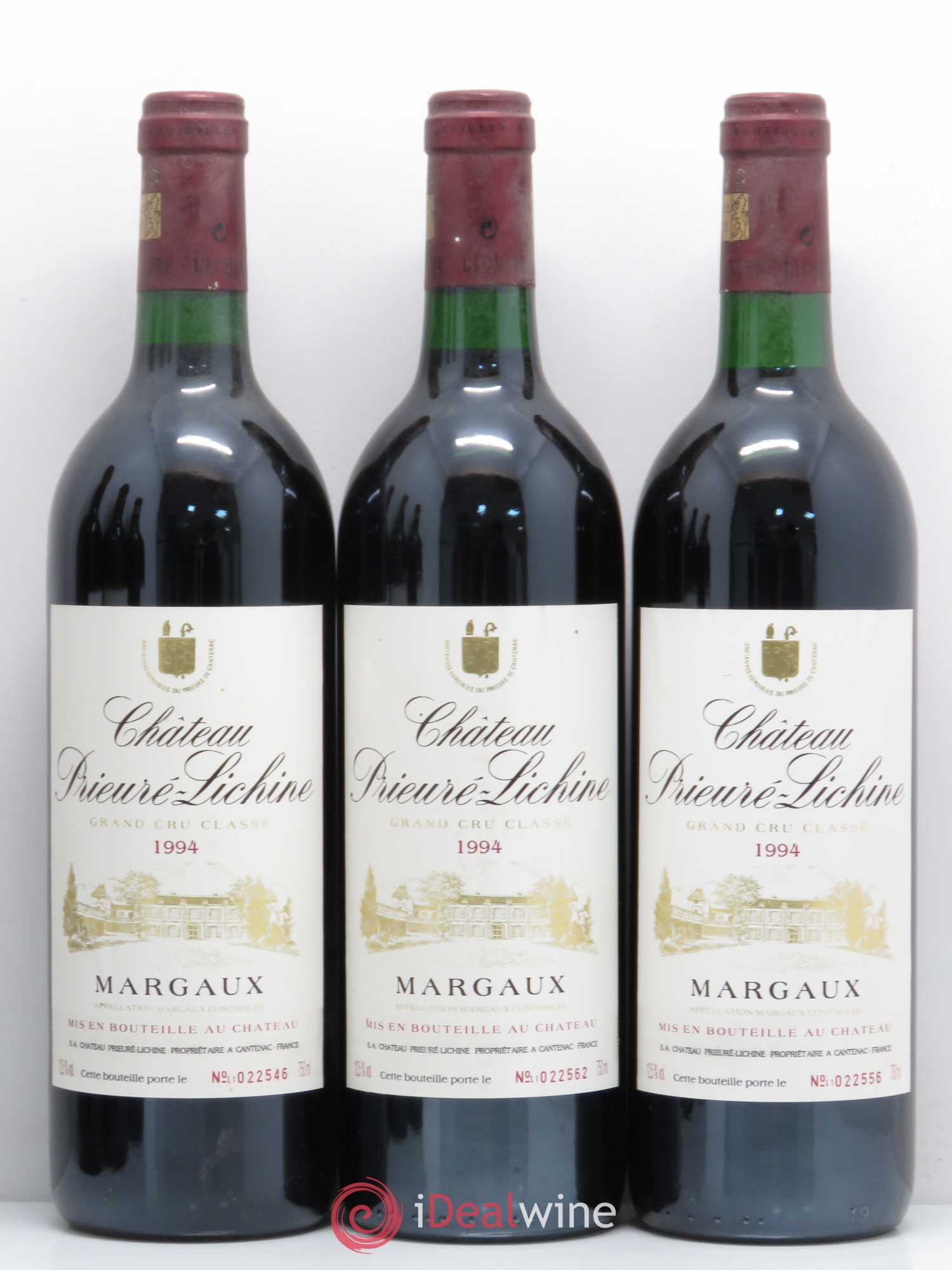 Château Prieuré Lichine 4ème Grand Cru Classé 1994 - Lot de 6 bouteilles - 1