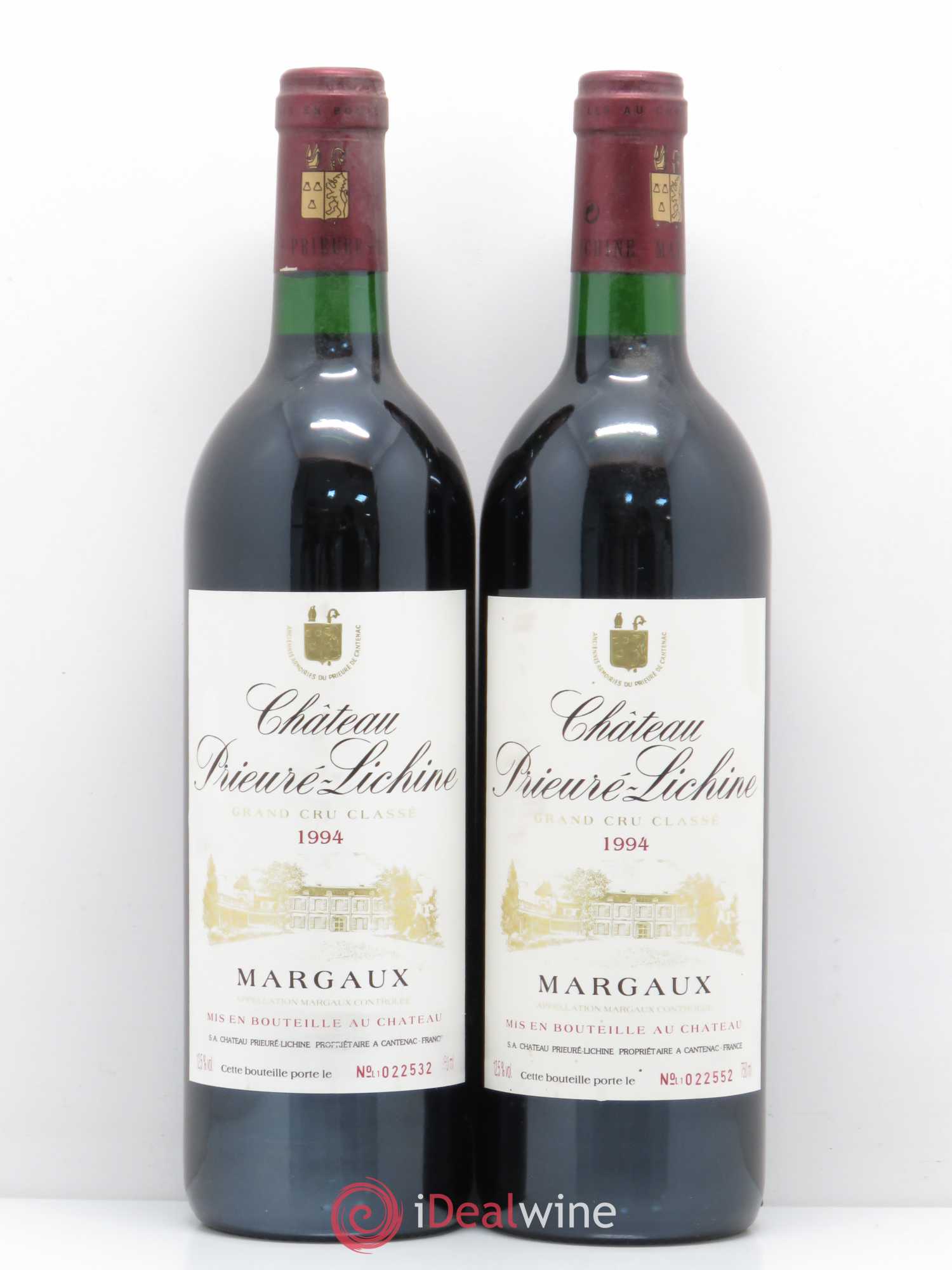 Château Prieuré Lichine 4ème Grand Cru Classé 1994 - Lot de 5 bouteilles - 2