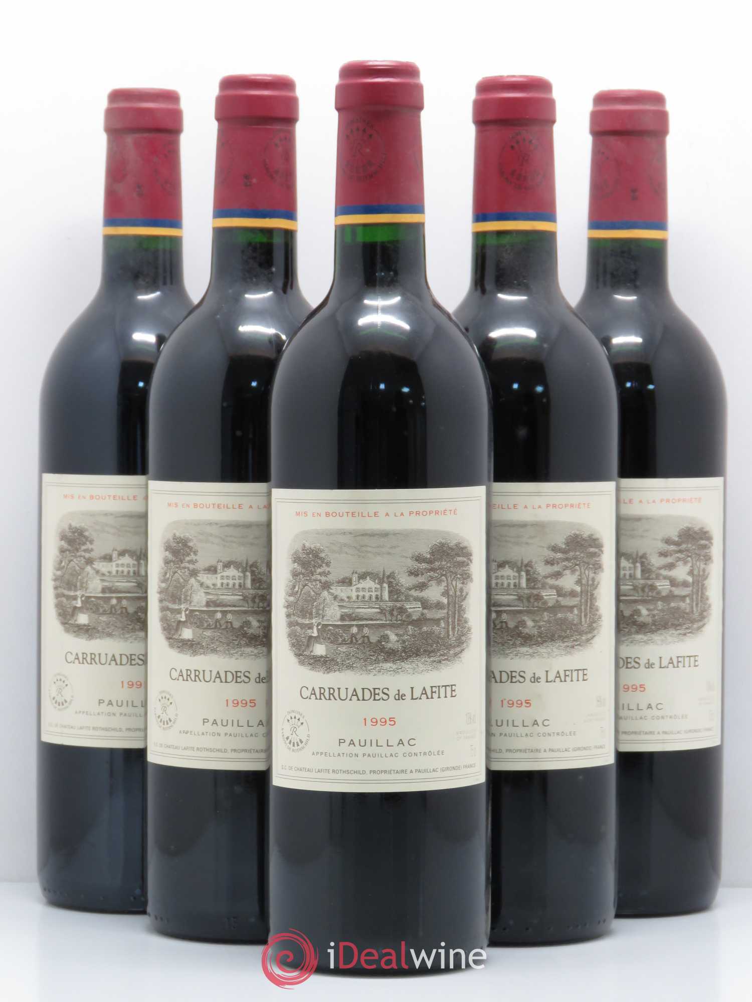 Carruades de Lafite Rothschild Second Vin 1995 - Lot de 5 bouteilles - 0