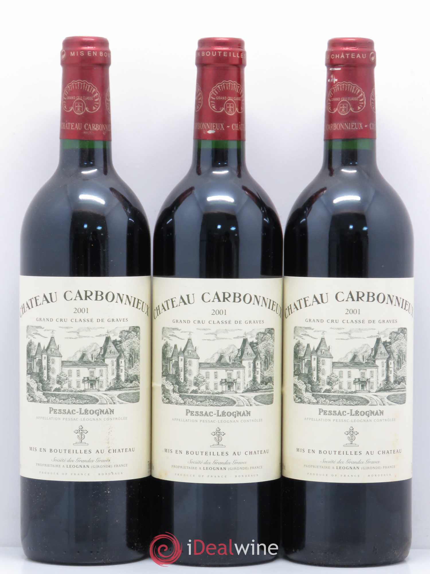 Château Carbonnieux Cru Classé de Graves 2001 - Lot de 6 bouteilles - 2