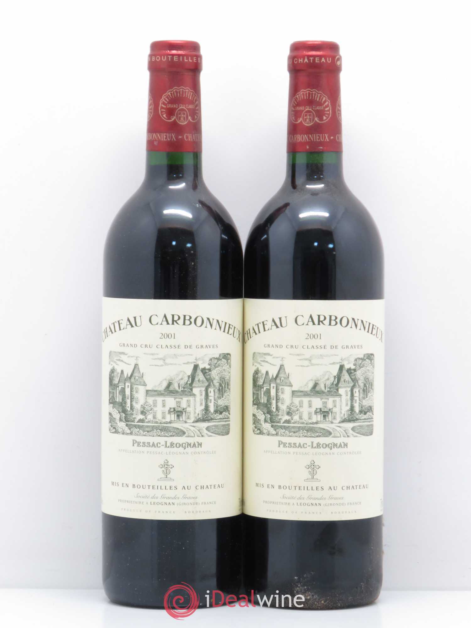 Château Carbonnieux Cru Classé de Graves 2001 - Lot de 5 bouteilles - 2