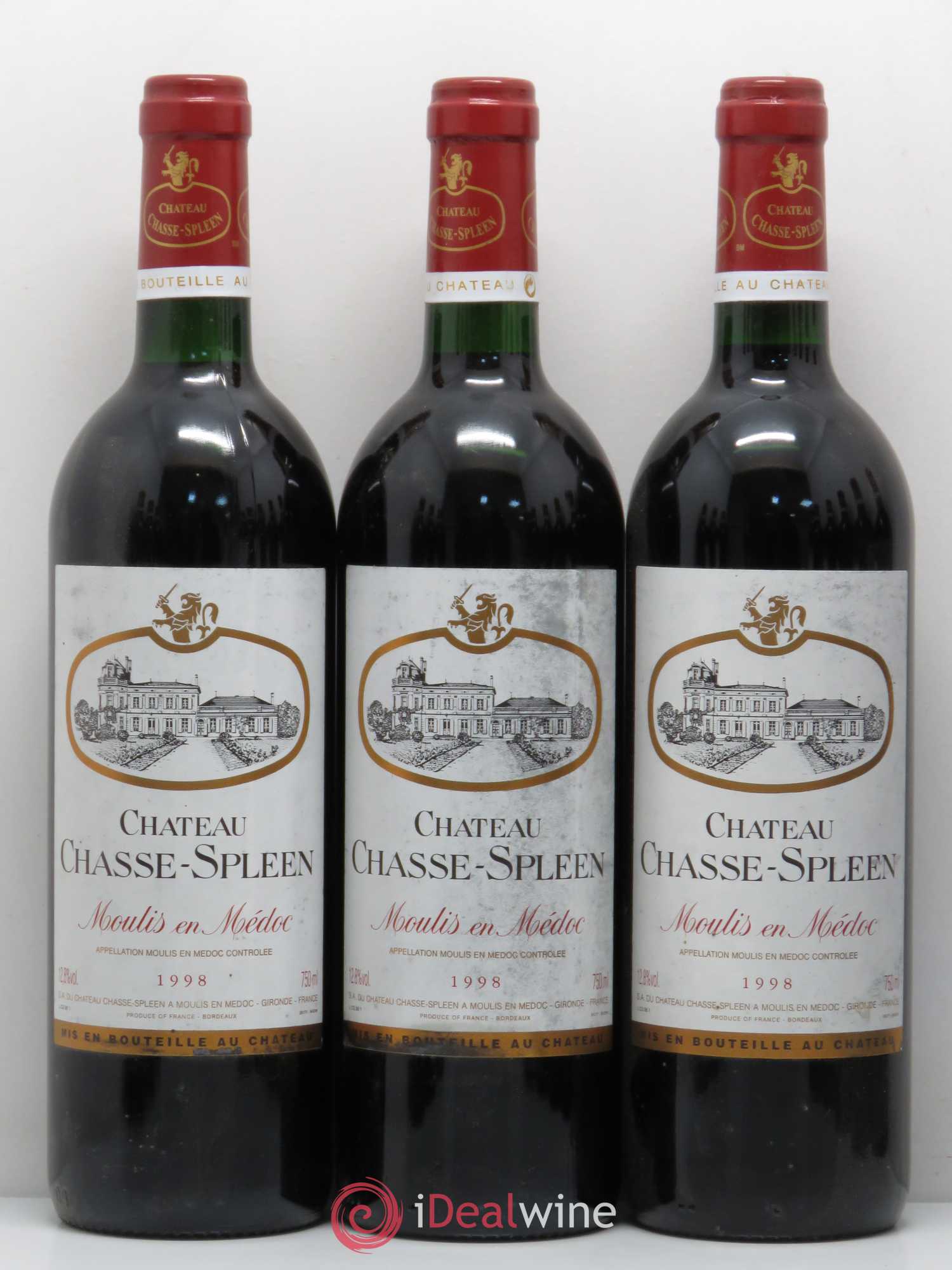 Château Chasse Spleen 1998 - Lot de 12 bouteilles - 1