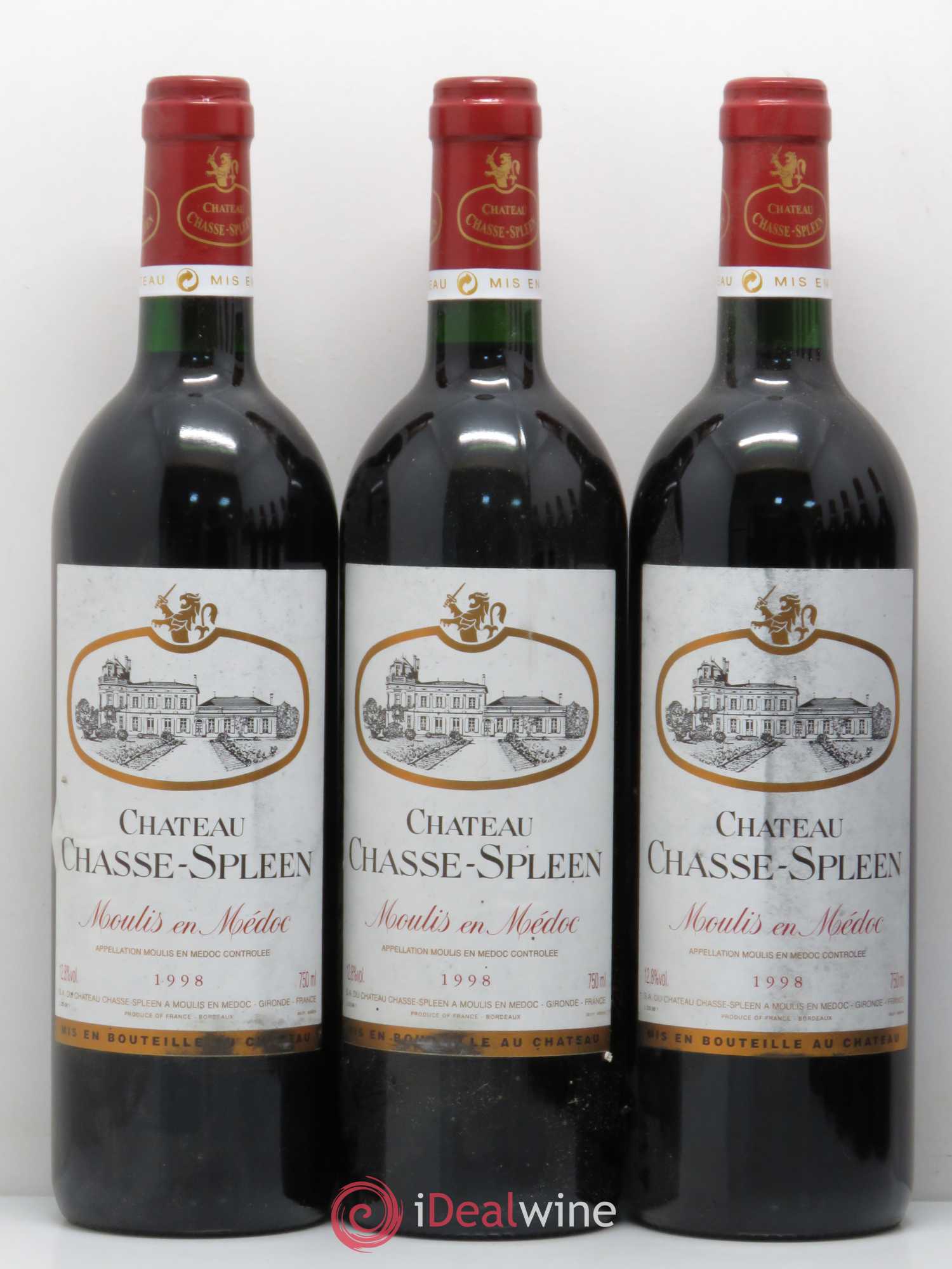 Château Chasse Spleen 1998 - Lot de 12 bouteilles - 2
