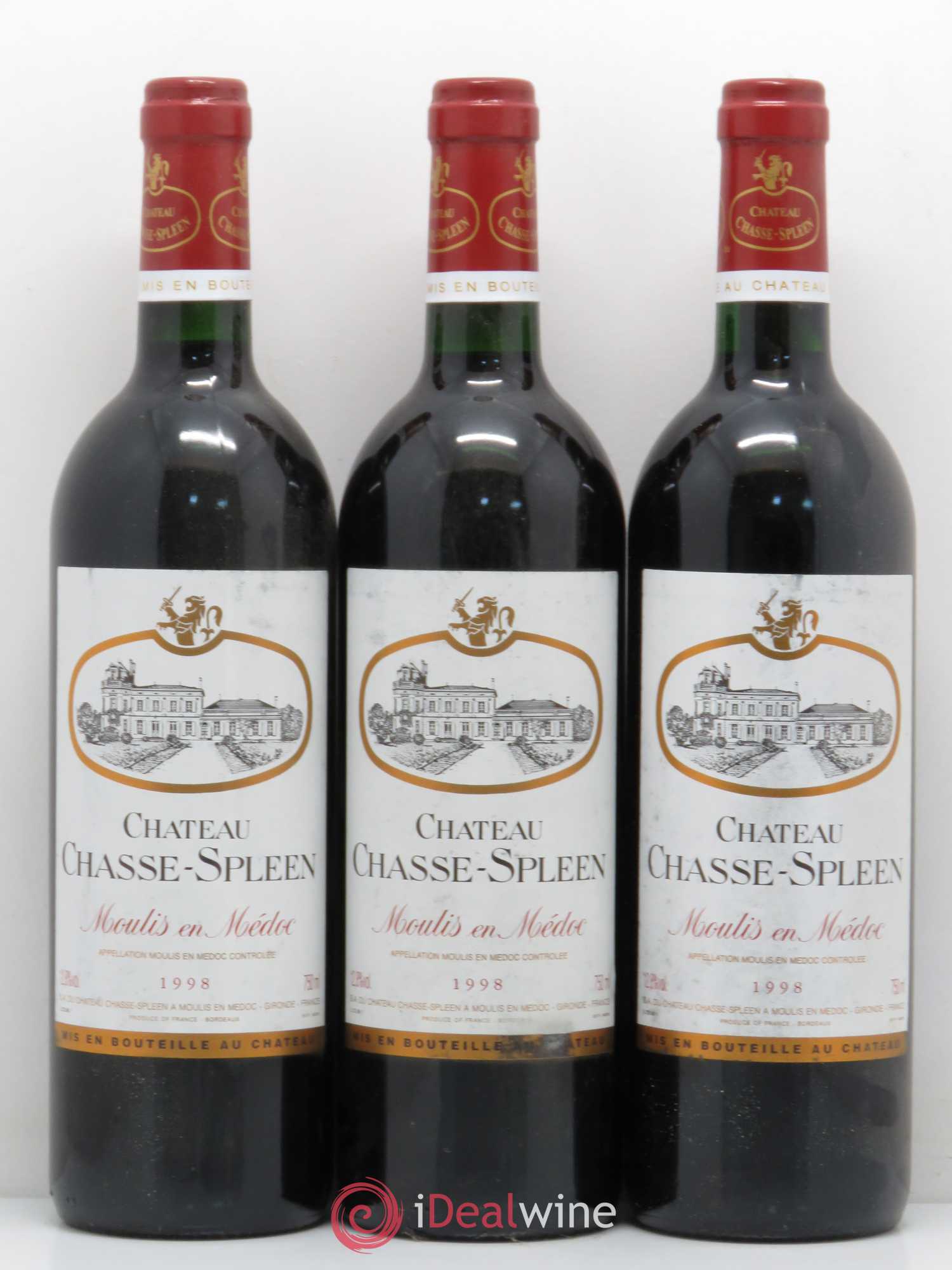 Château Chasse Spleen 1998 - Lot de 12 bouteilles - 4