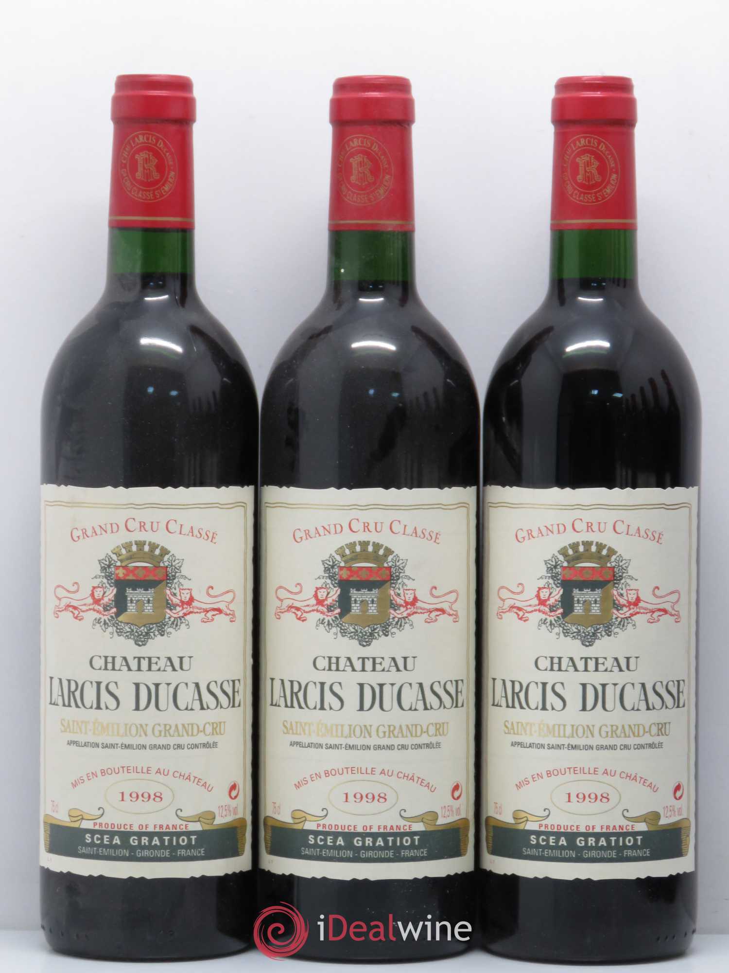 Château Larcis Ducasse 1er Grand Cru Classé B 1998 - Lot de 12 bouteilles - 2