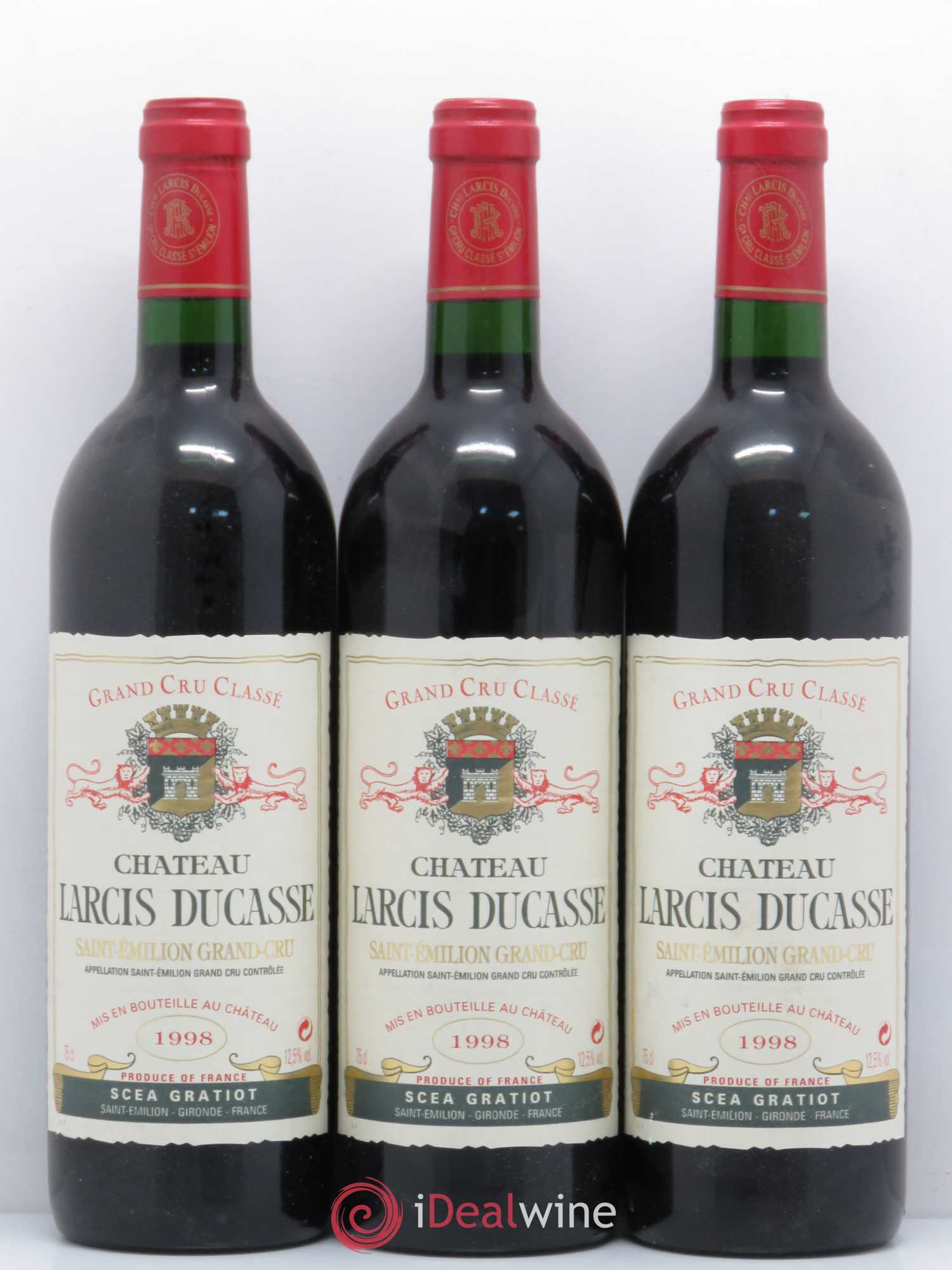 Château Larcis Ducasse 1er Grand Cru Classé B 1998 - Lot de 12 bouteilles - 4