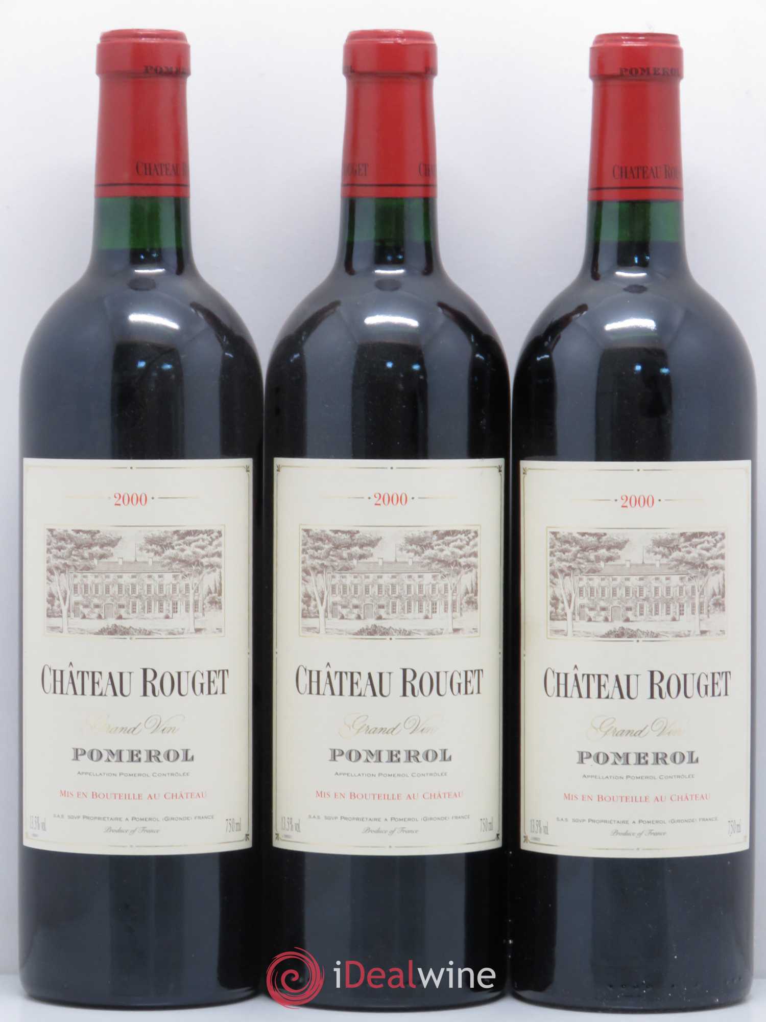 Château Rouget 2000 - Lot de 3 bouteilles - 0
