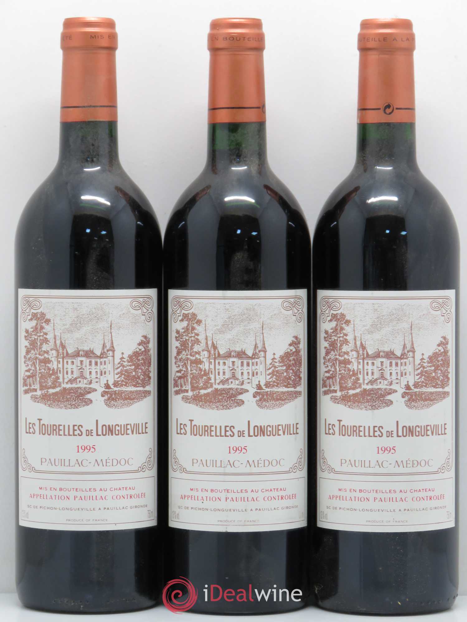 Les Tourelles de Longueville Second Vin 1995 - Lot de 3 bouteilles - 0