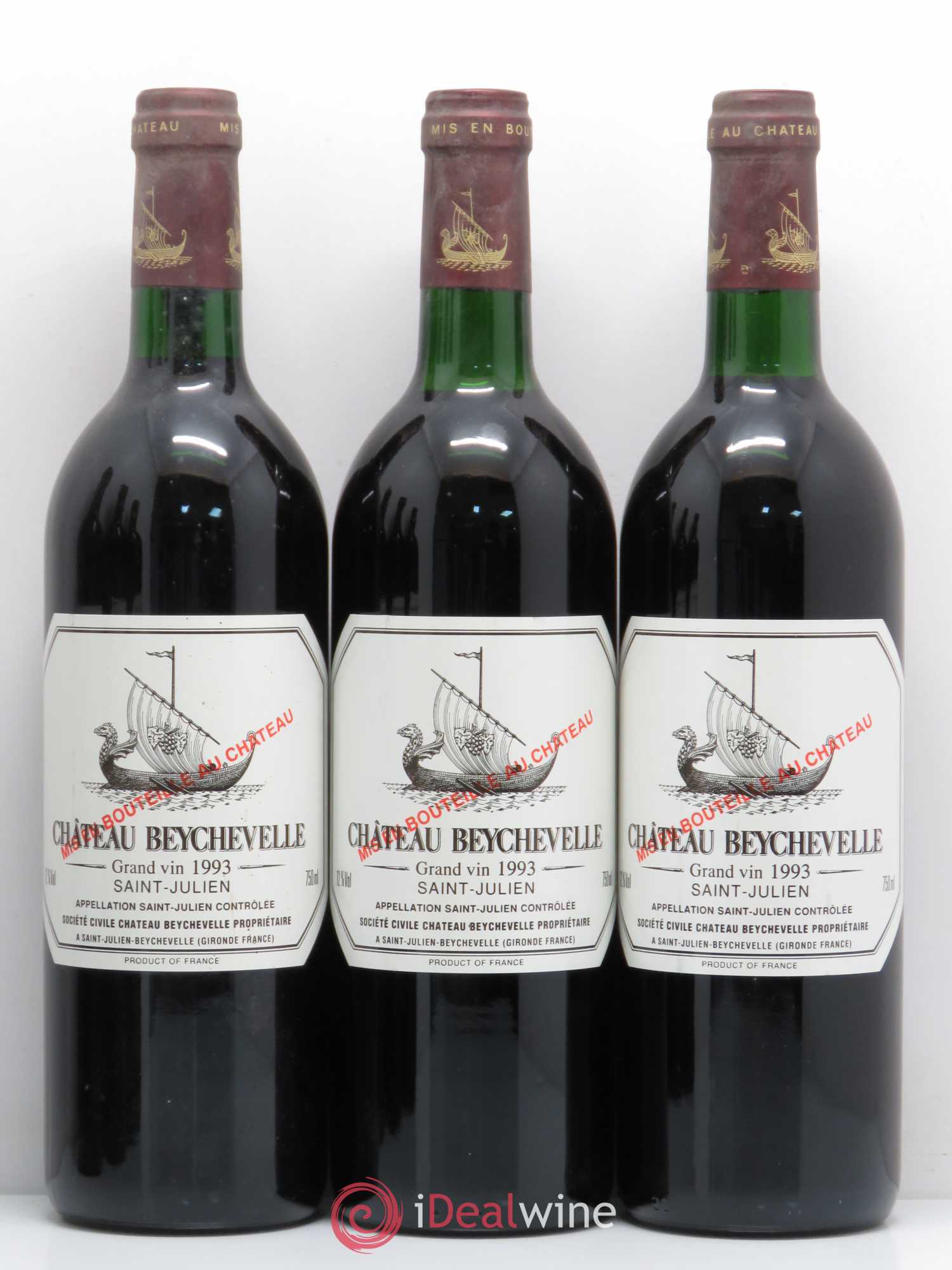 Château Beychevelle 4ème Grand Cru Classé 1993 - Lot de 6 bouteilles - 1