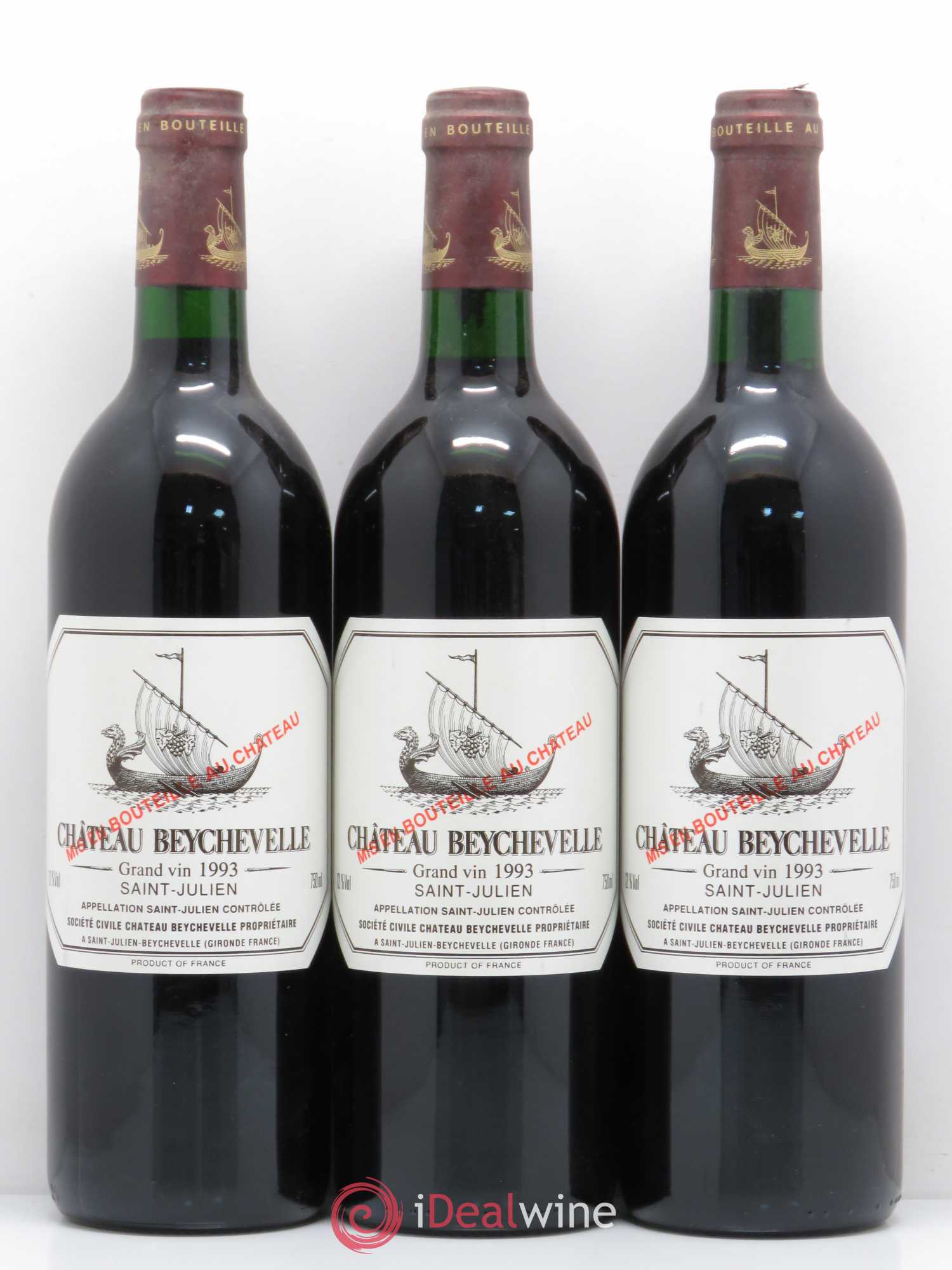 Château Beychevelle 4ème Grand Cru Classé 1993 - Lot de 6 bouteilles - 2