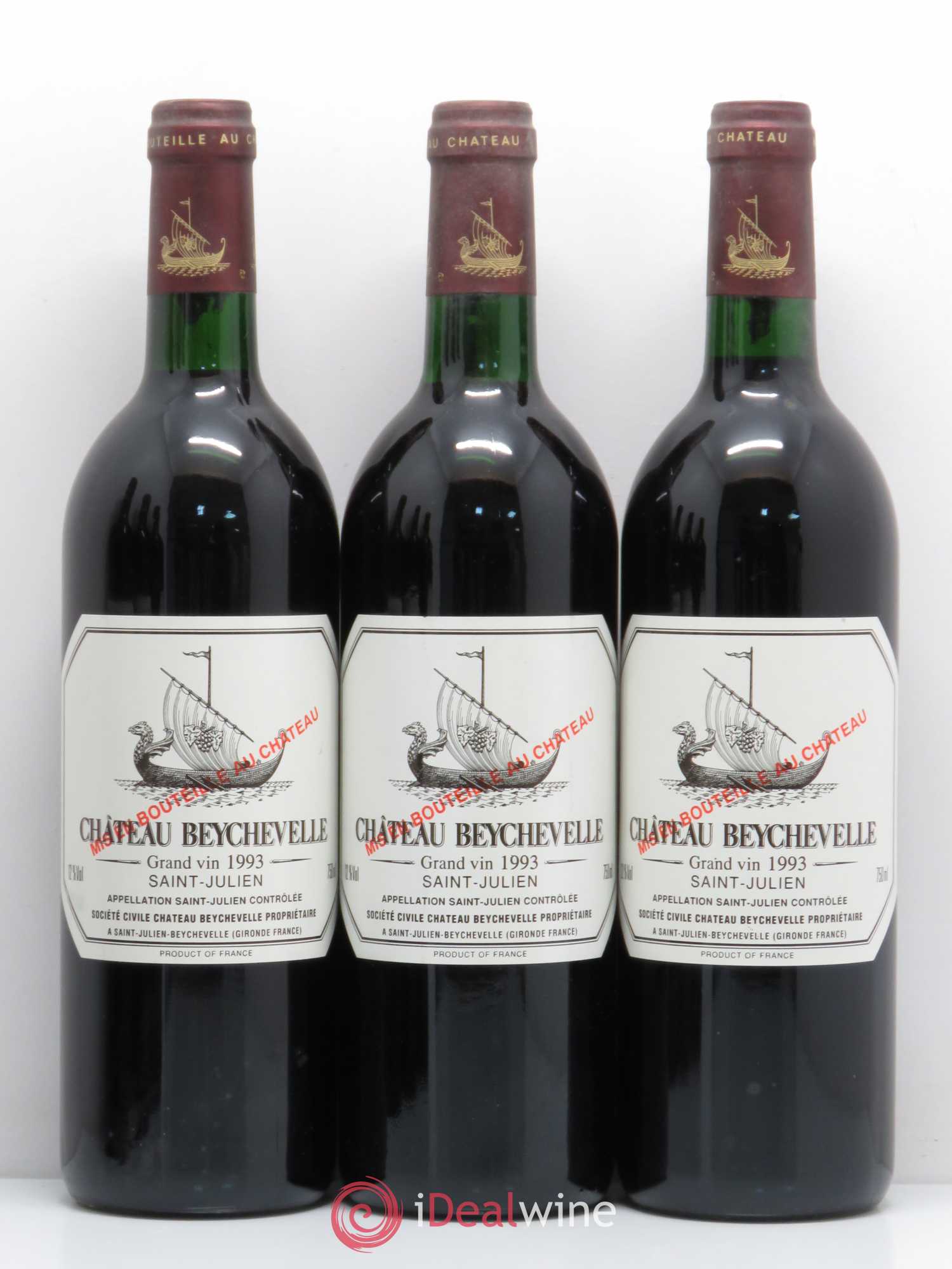 Château Beychevelle 4ème Grand Cru Classé 1993 - Lot de 6 bouteilles - 1