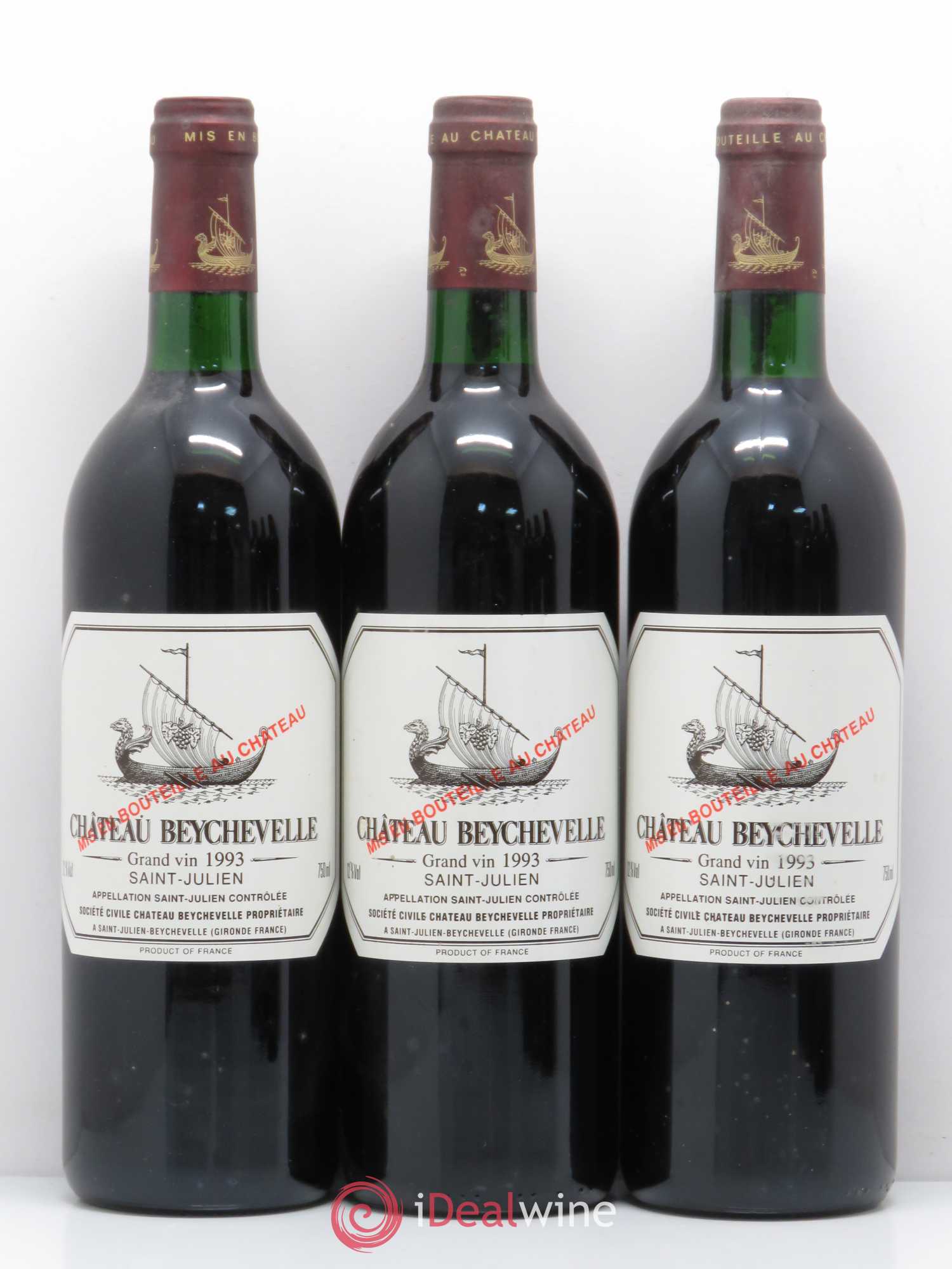Château Beychevelle 4ème Grand Cru Classé 1993 - Lot de 6 bouteilles - 2