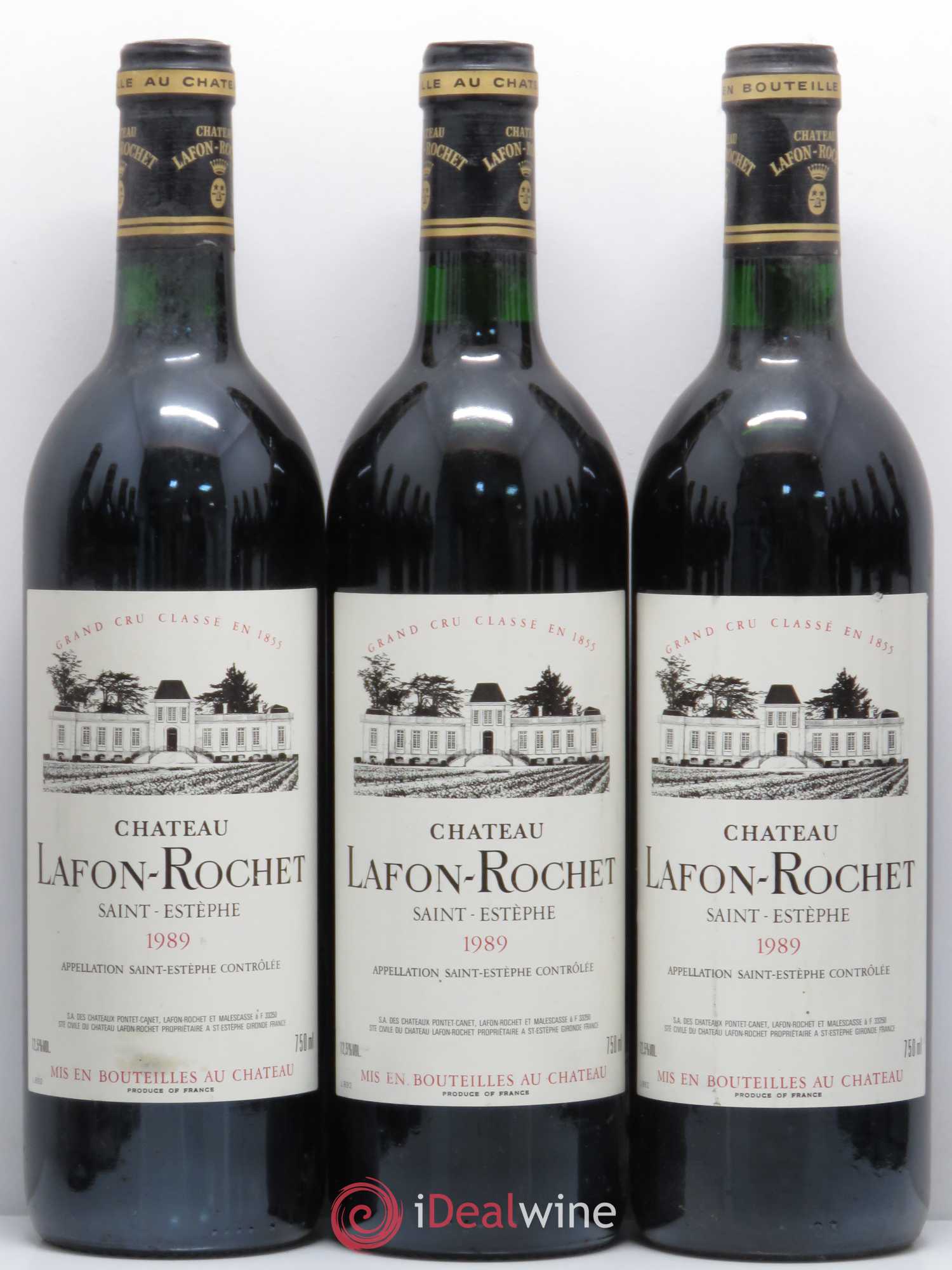 Château Lafon Rochet 4ème Grand Cru Classé 1989 - Lot de 12 bouteilles - 1