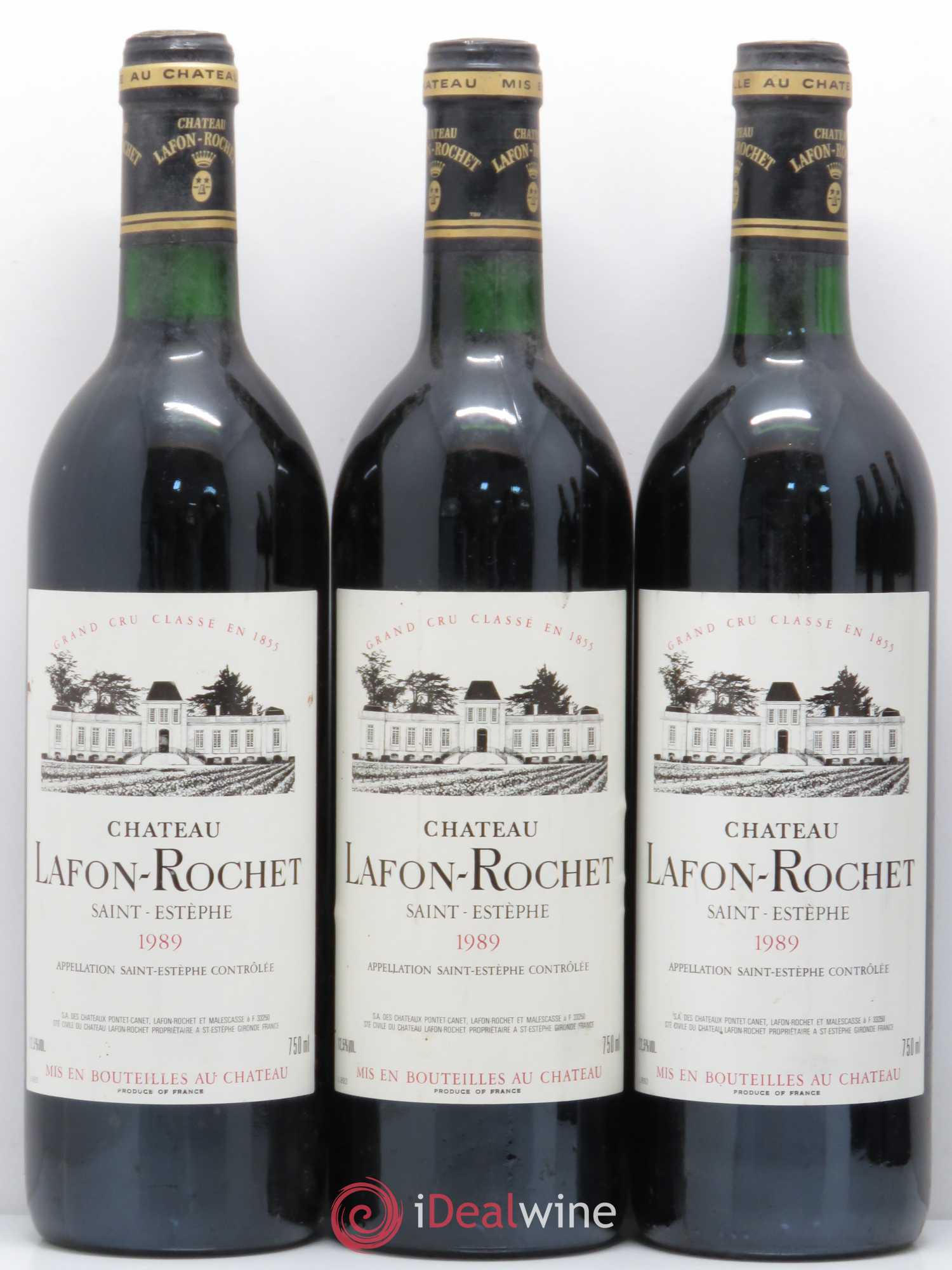 Château Lafon Rochet 4ème Grand Cru Classé 1989 - Lot de 12 bouteilles - 3