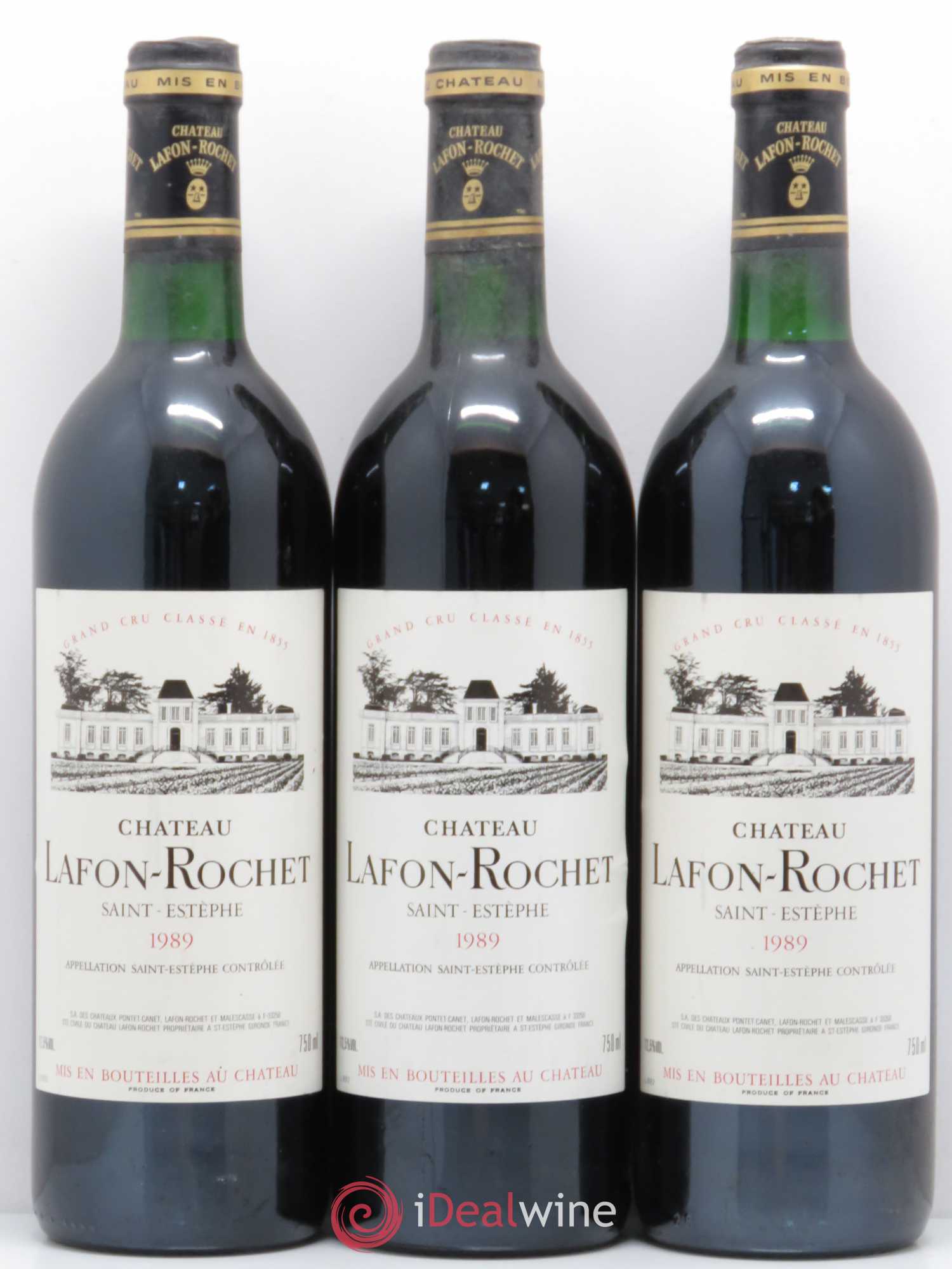Château Lafon Rochet 4ème Grand Cru Classé 1989 - Lot de 12 bouteilles - 4