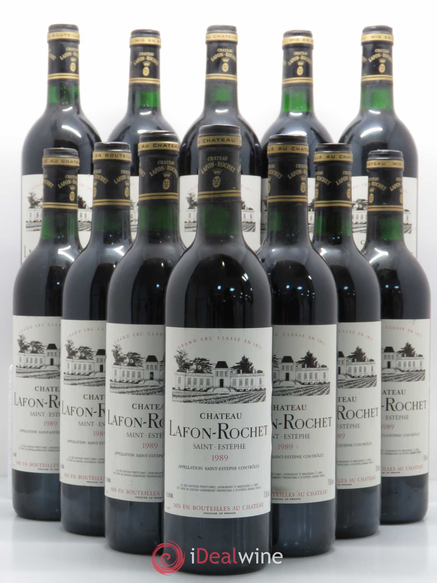 Château Lafon Rochet 4ème Grand Cru Classé 1989 - Lot de 12 bouteilles - 0