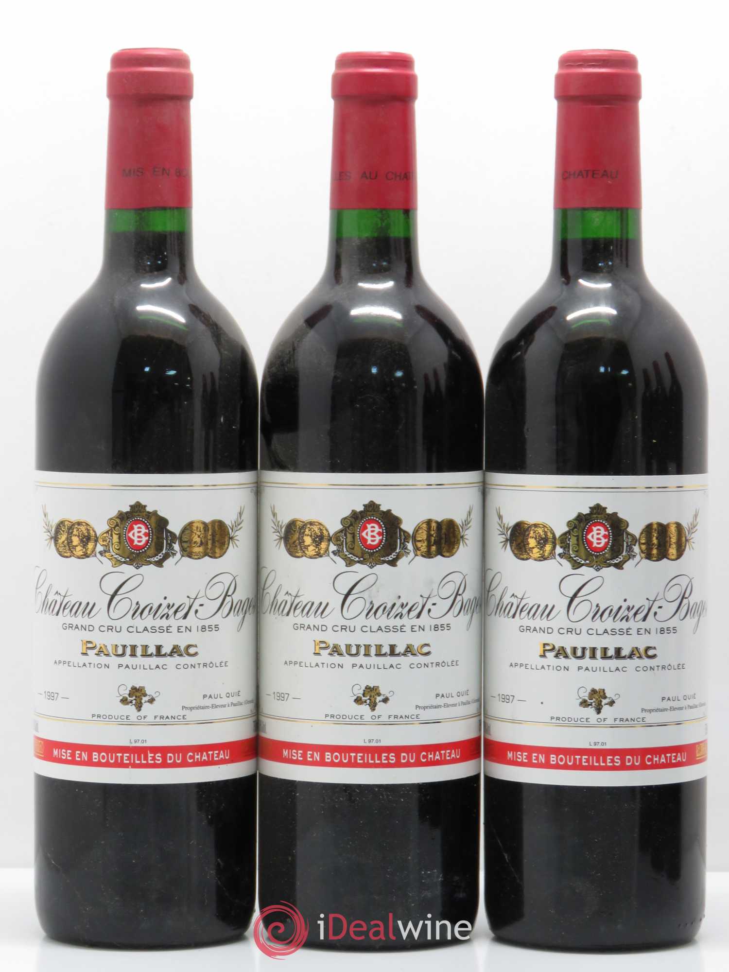Château Croizet Bages 5ème Grand Cru Classé 1997 - Lot de 6 bouteilles - 2