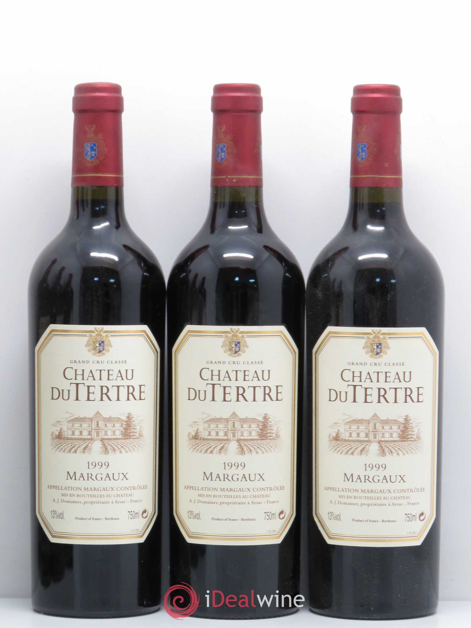 Château du Tertre 5ème Grand Cru Classé 1999 - Lot de 6 bouteilles - 1