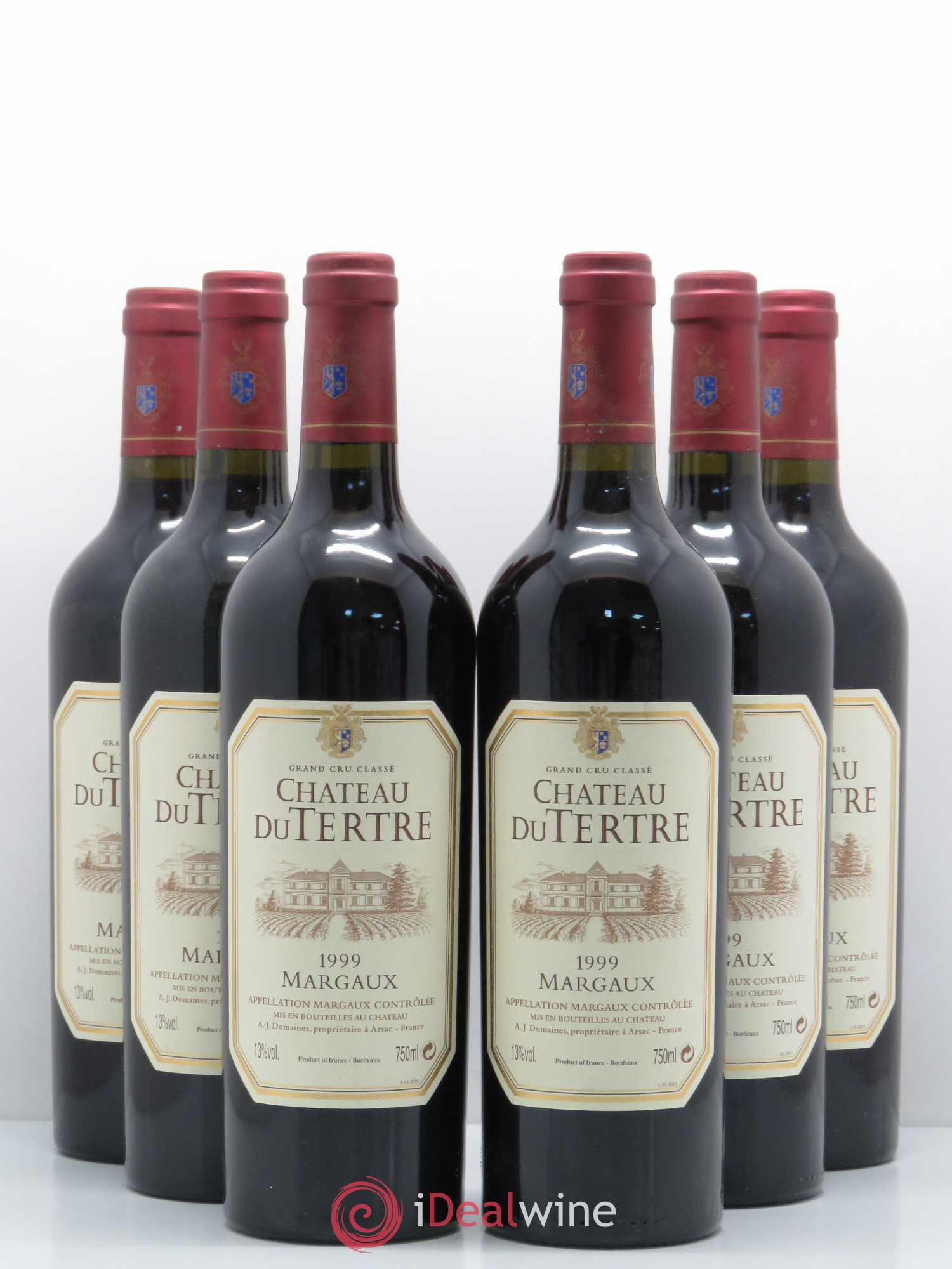 Château du Tertre 5ème Grand Cru Classé 1999 - Lot de 6 bouteilles - 0