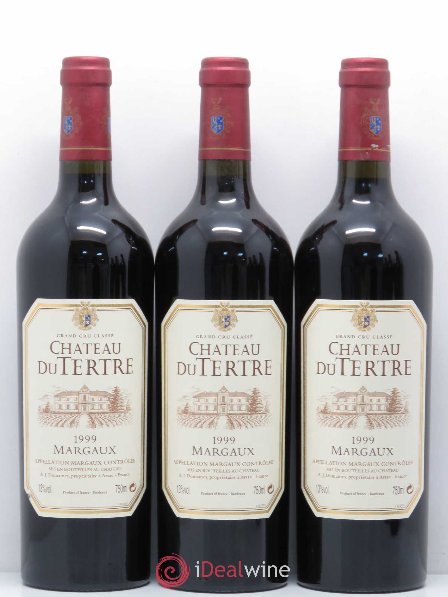 Château du Tertre 5ème Grand Cru Classé 1999 - Lot de 6 bouteilles - 1