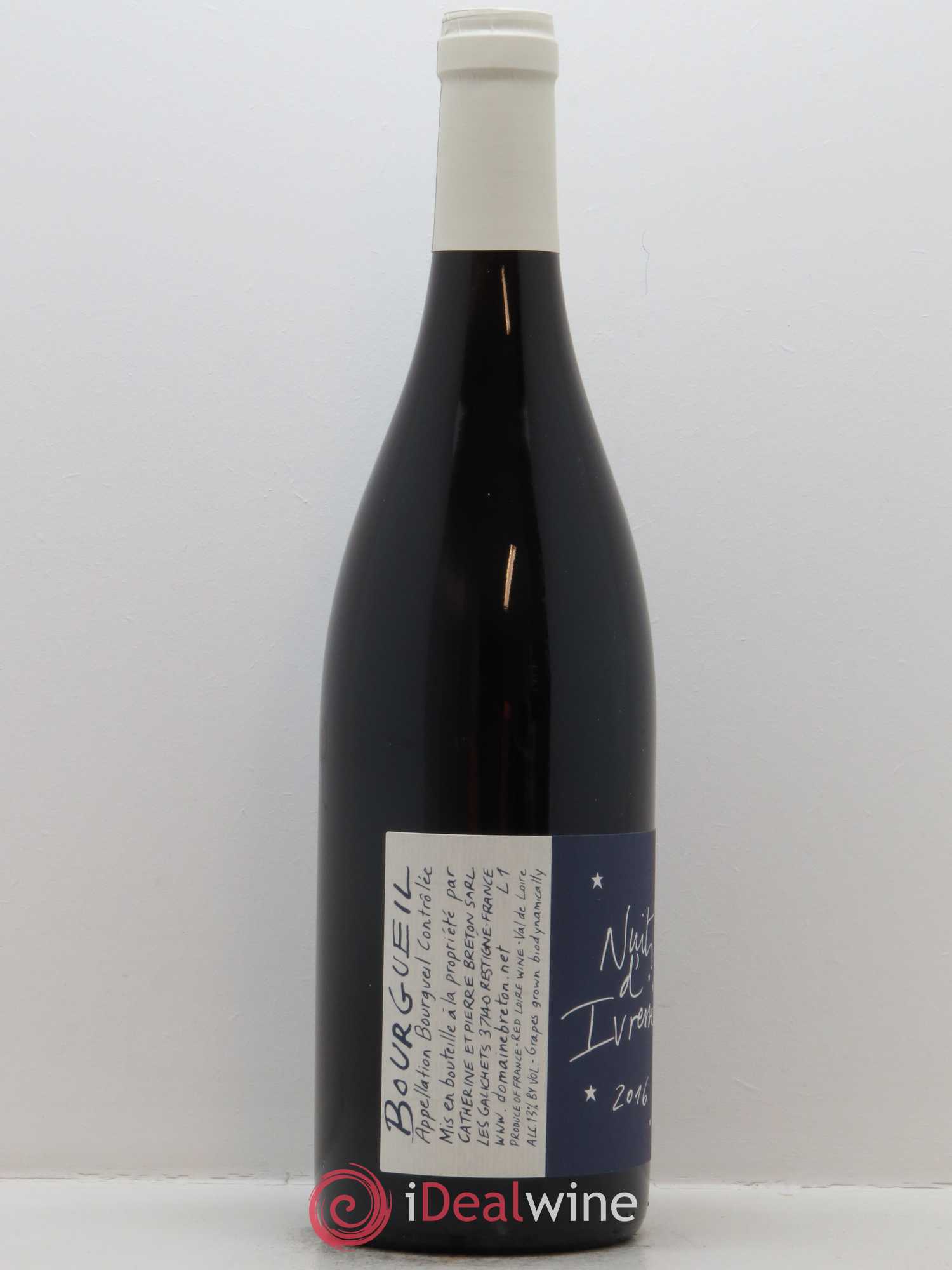 Bourgueil Nuits d'ivresse Catherine et Pierre Breton 2016 - Lot de 1 bouteille - 1