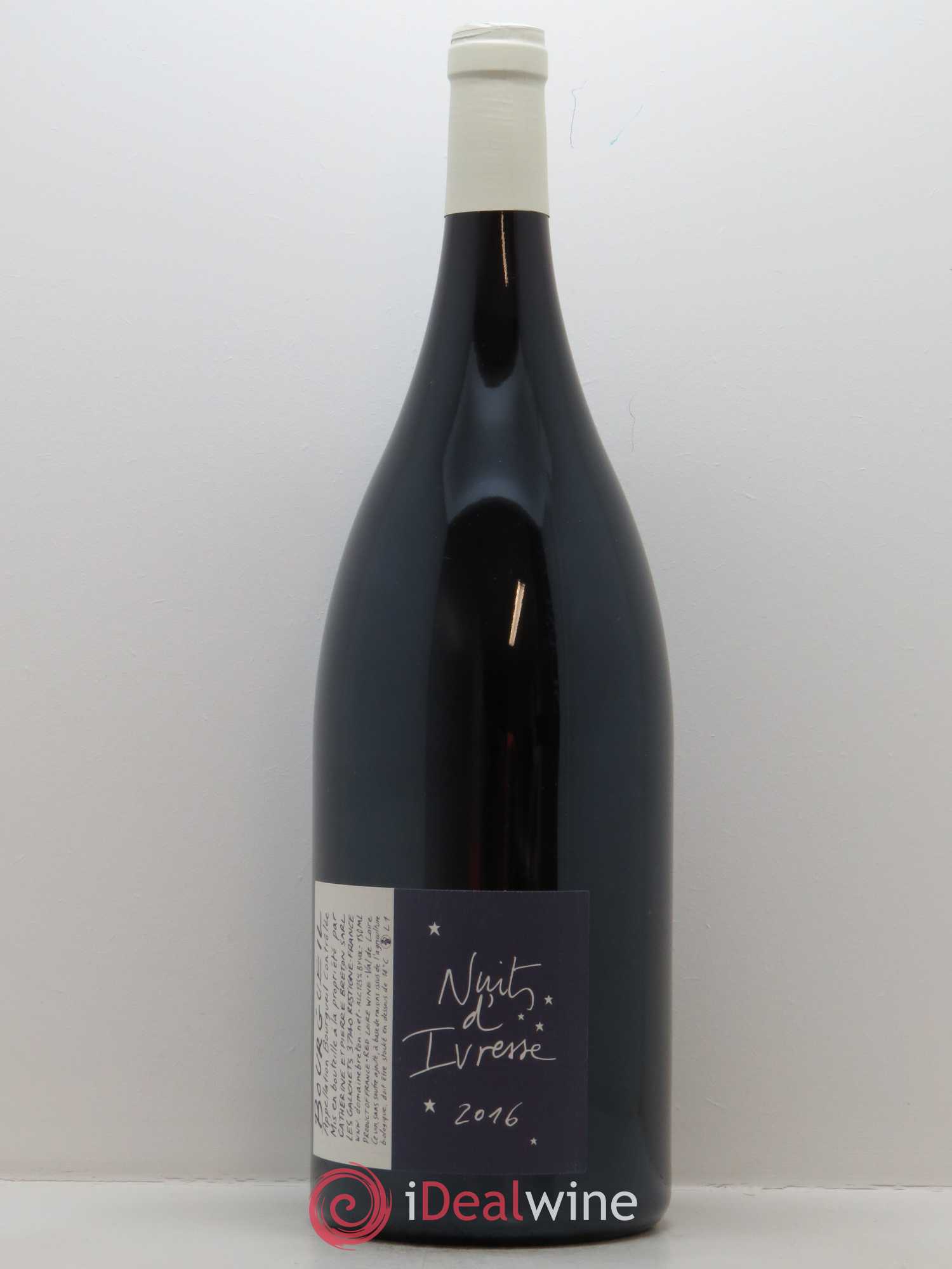 Bourgueil Nuits d'ivresse Catherine et Pierre Breton 2016 - Lot de 1 magnum - 1