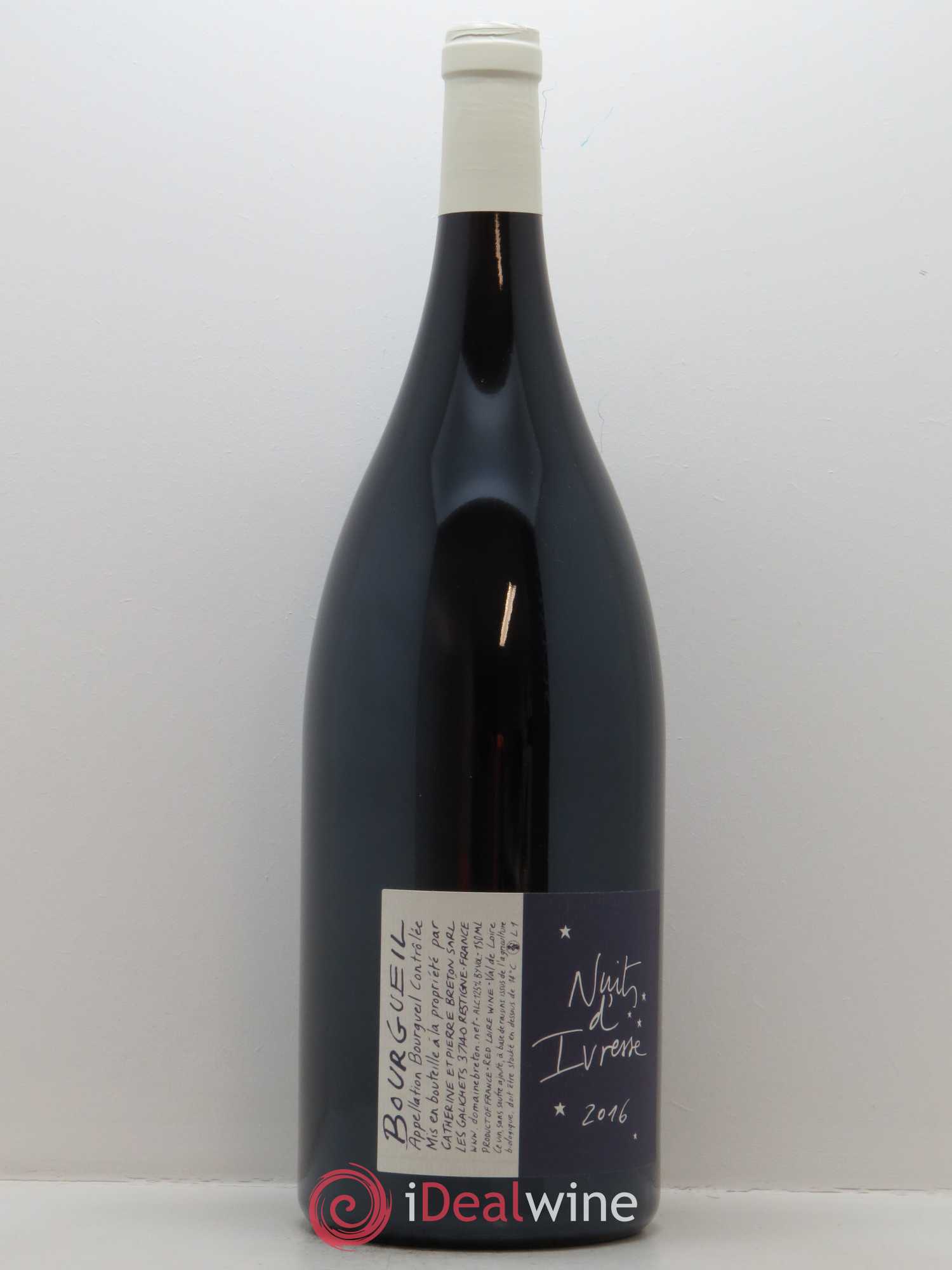 Bourgueil Nuits d'ivresse Catherine et Pierre Breton 2016 - Lot de 1 magnum - 0