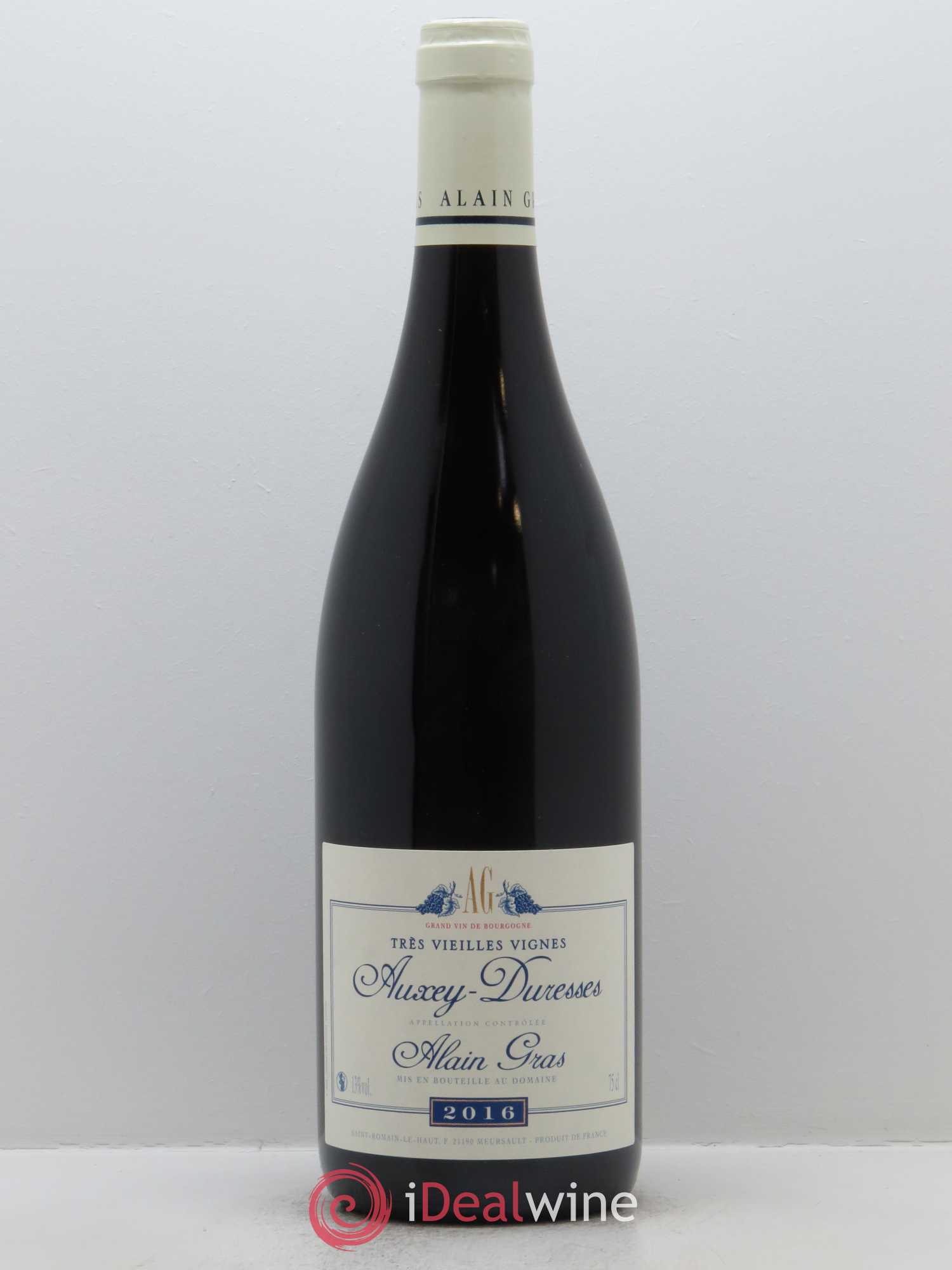 Auxey-Duresses Très Vieilles Vignes Alain Gras 2016 - Lot de 1 bouteille - 0