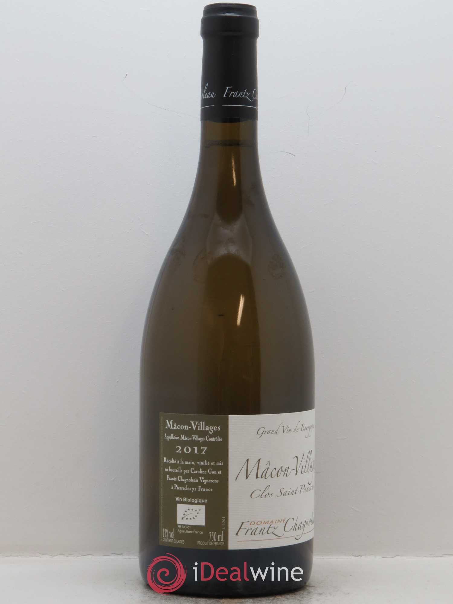 Mâcon Clos Saint Pancras Frantz Chagnoleau (Domaine) 2017 - Posten von 1 Flasche - 1