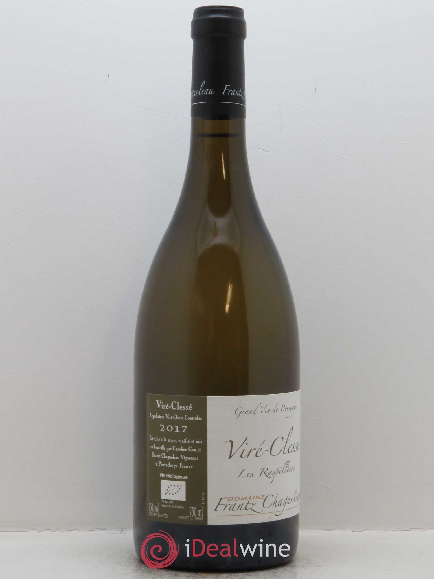 Viré-Clessé Les Raspillères Frantz Chagnoleau (Domaine) 2017 - Lot de 1 bouteille - 1