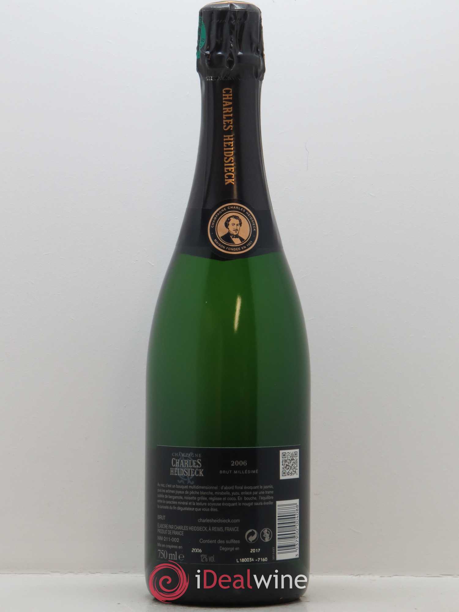 Millésimé Brut Charles Heidsieck 2006 - Lot de 1 bouteille - 1